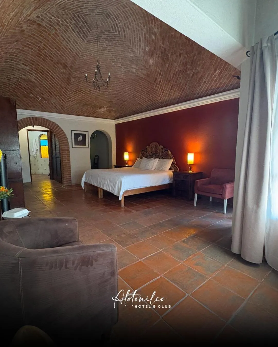 Bed in Atotonilco Hotel & Club