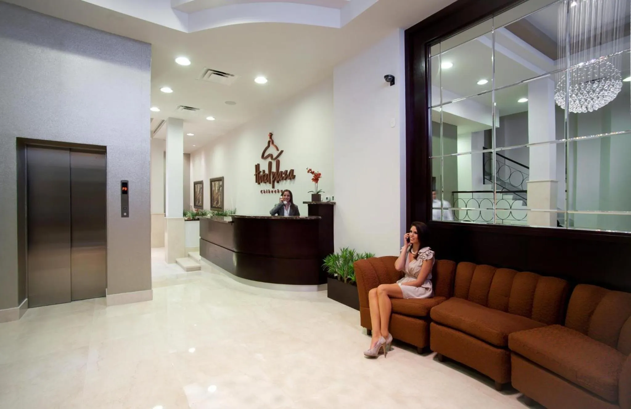 Lobby or reception in Hotel Plaza Chihuahua