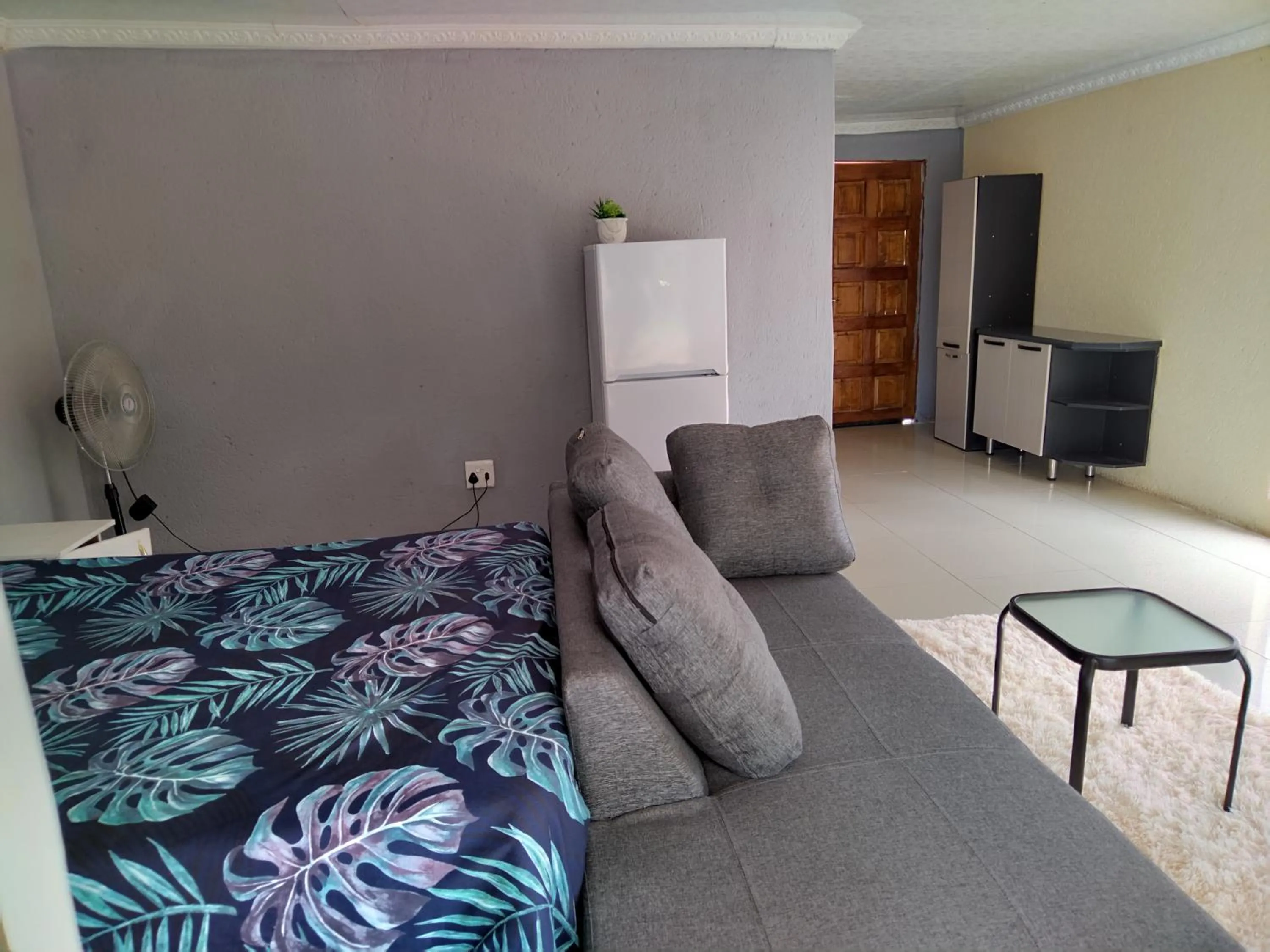 Bed in Moholoholo Lodge