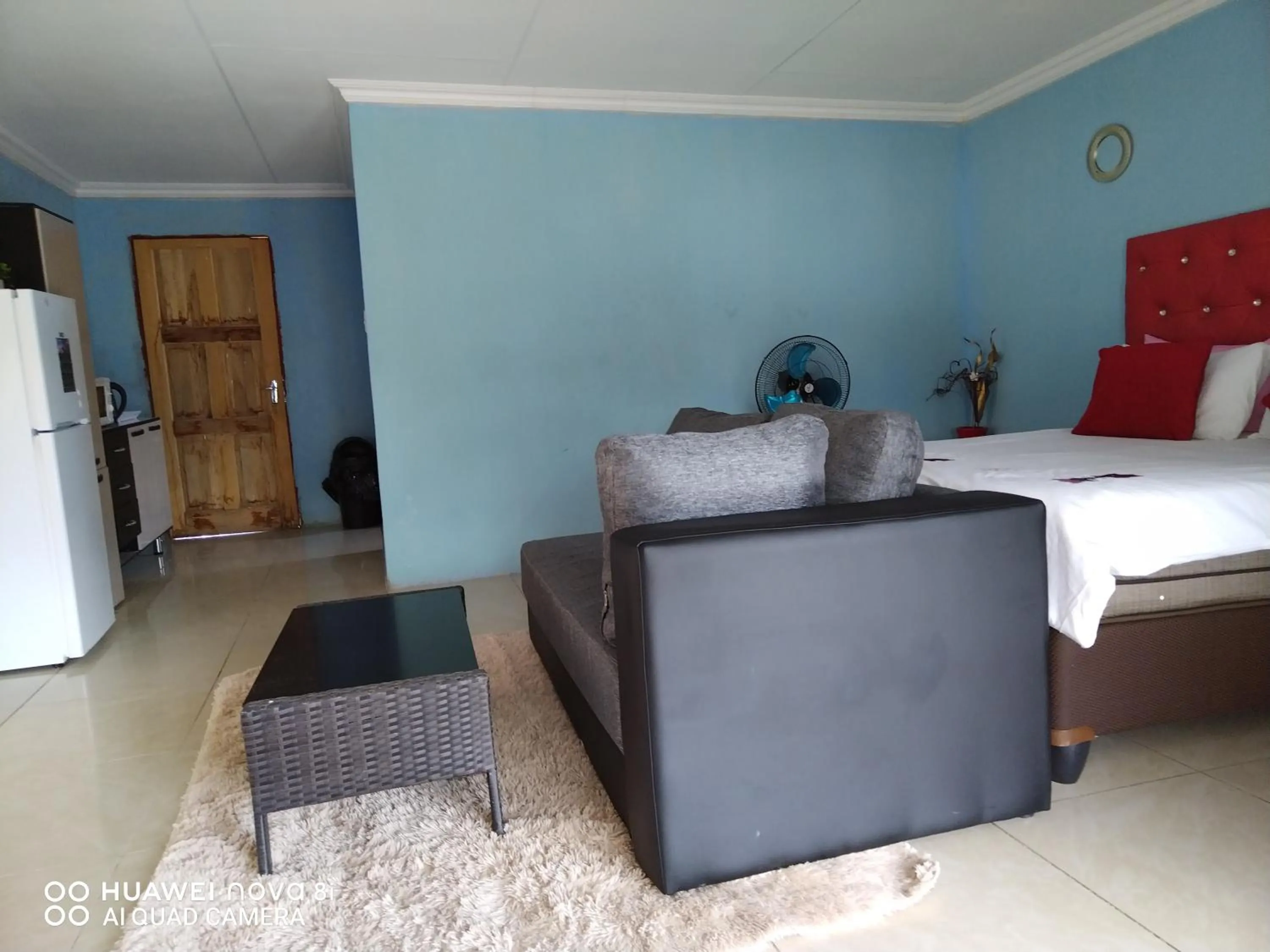 Bed in Moholoholo Lodge