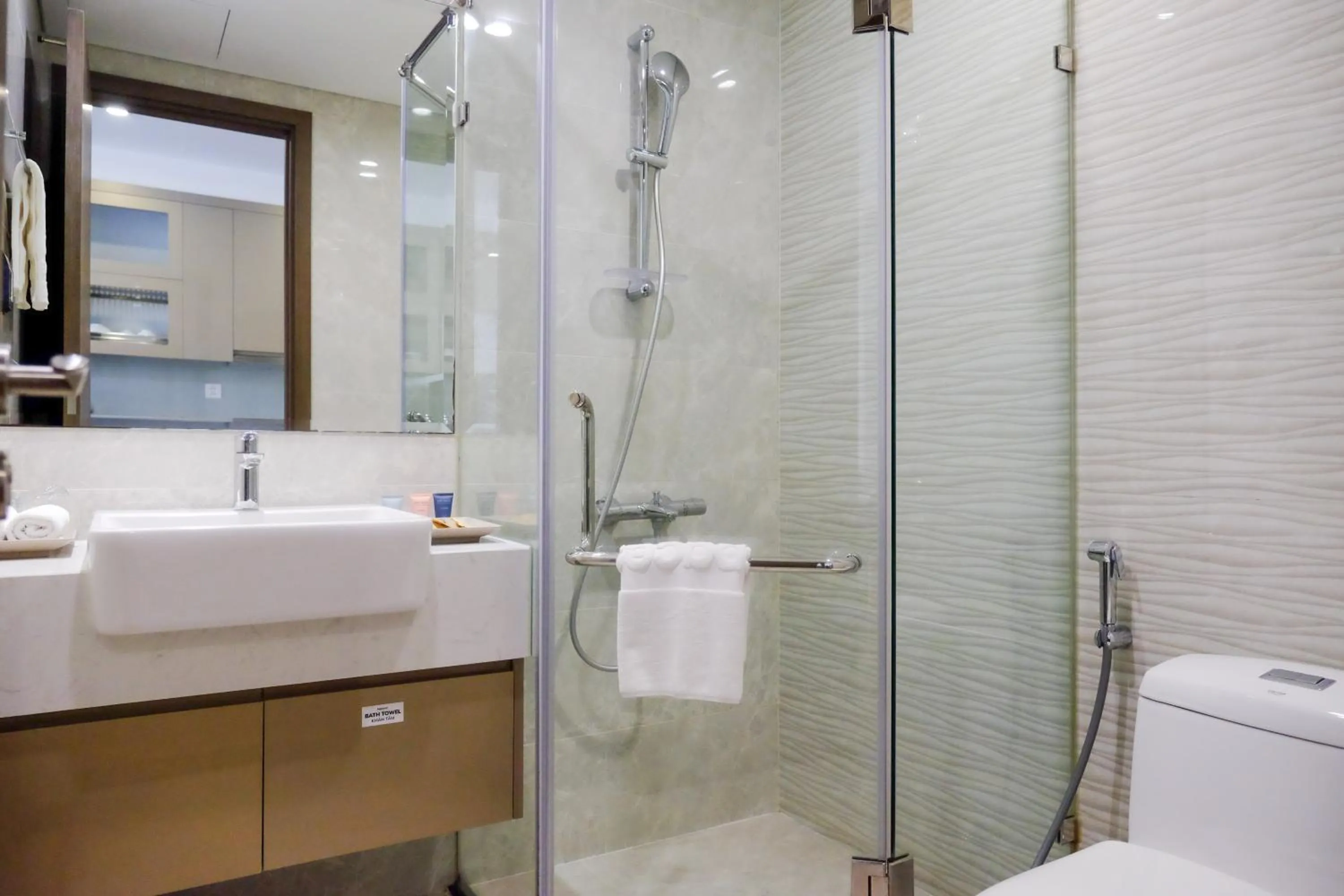 Shower in Aspaces Serviced Apartments - Vinhomes West Point