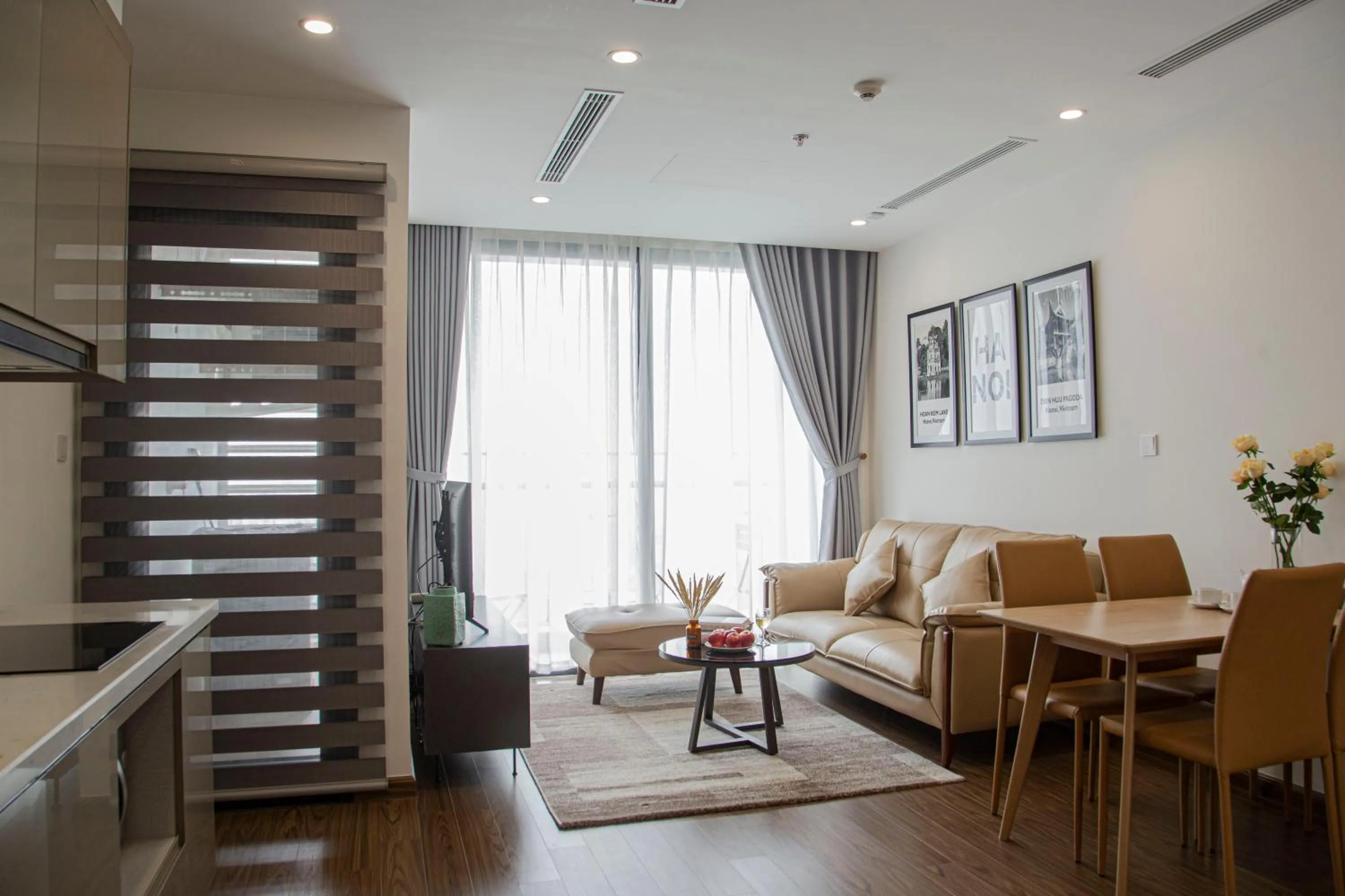 Living room in Aspaces Serviced Apartments - Vinhomes West Point