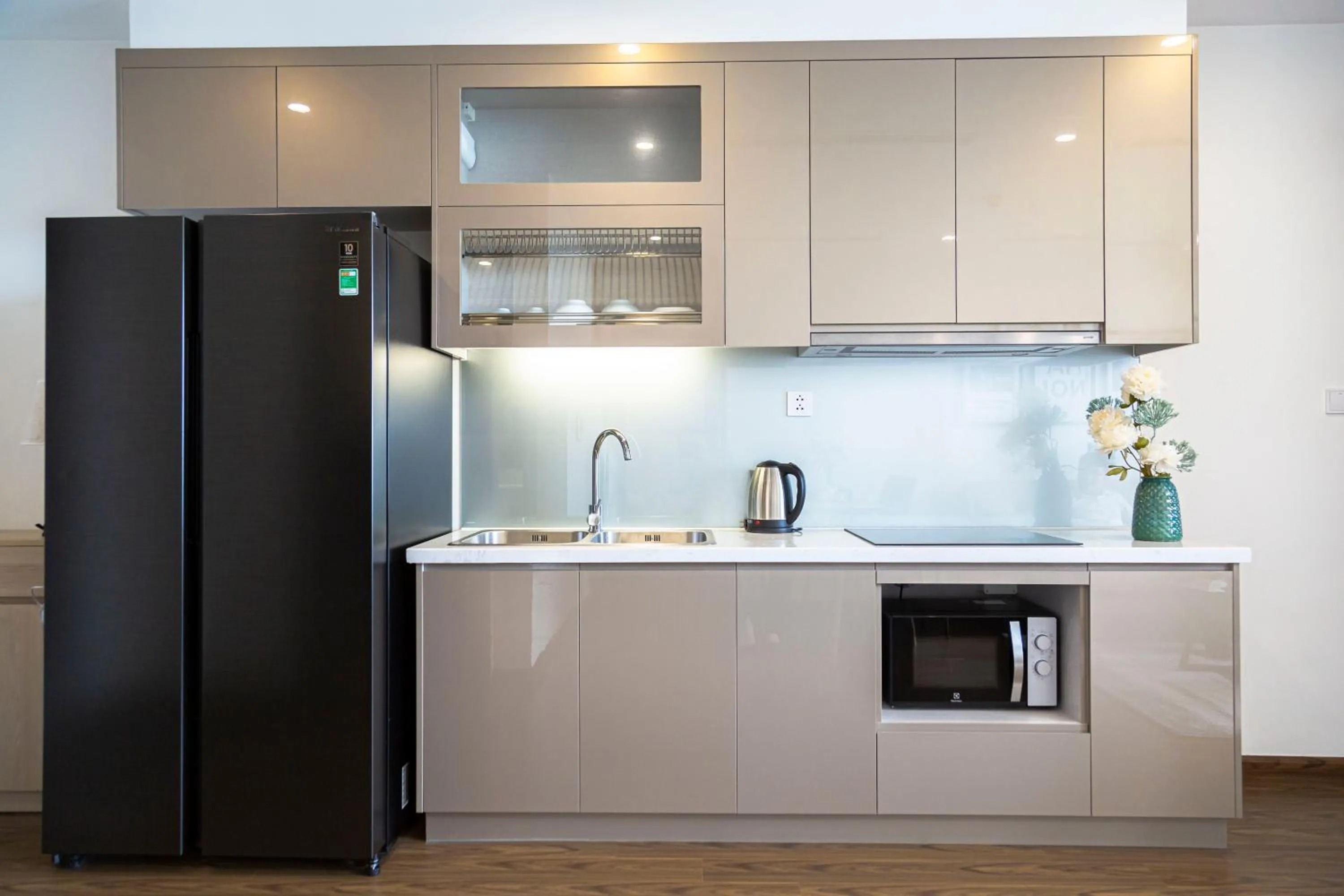Kitchen or kitchenette in Aspaces Serviced Apartments - Vinhomes West Point