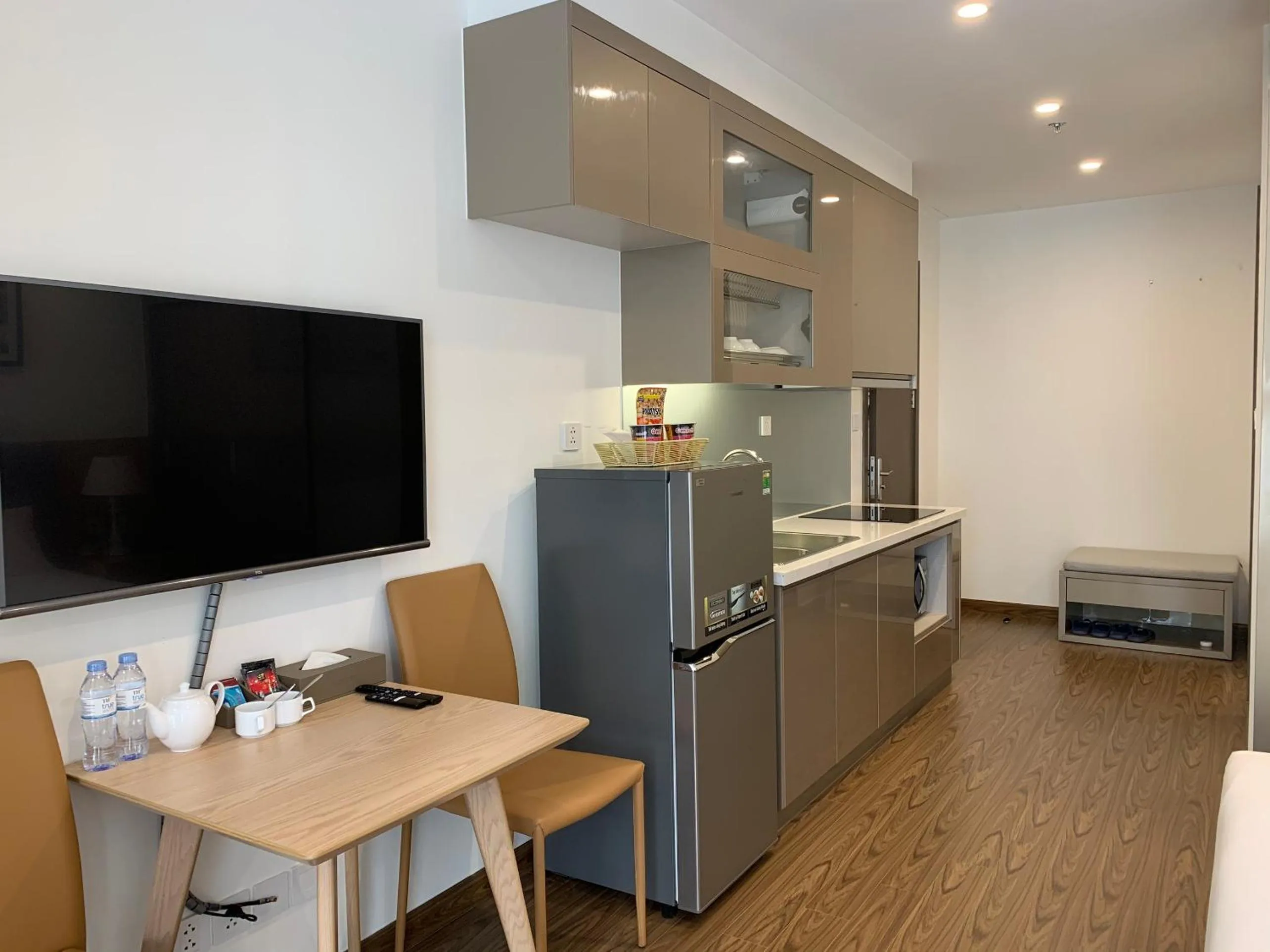 Kitchen or kitchenette in Aspaces Serviced Apartments - Vinhomes West Point