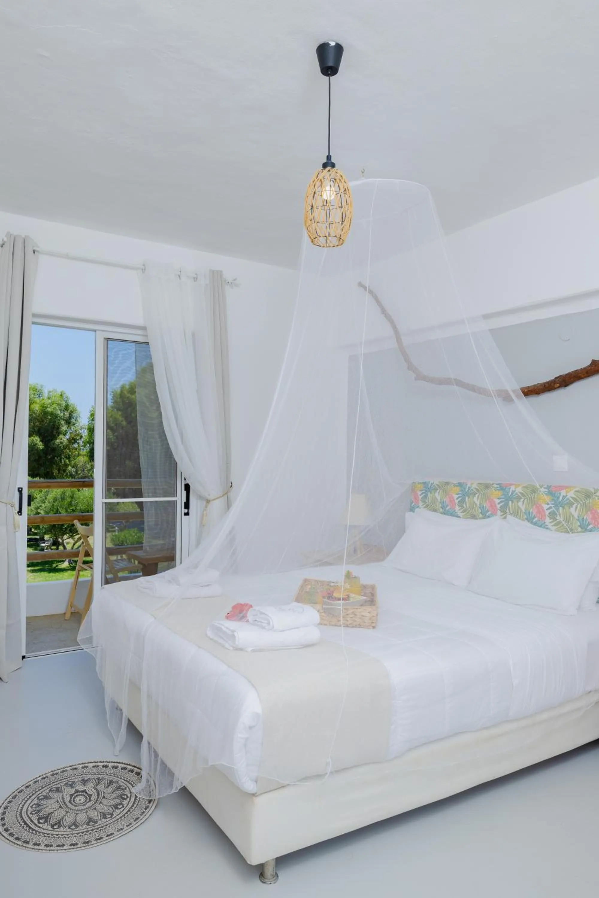 Bed in Eco Beach And Magic Garden Hotel