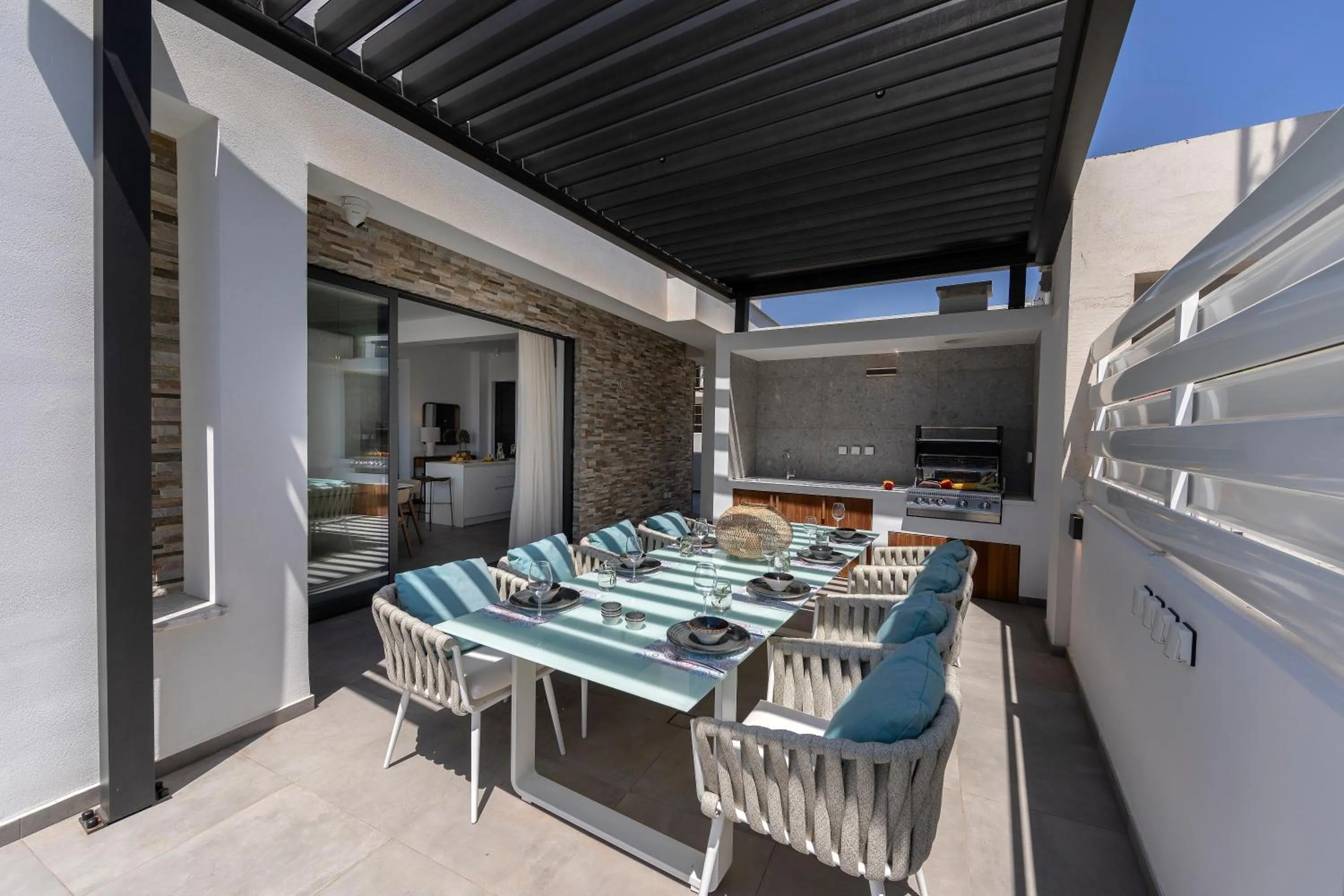 Dining area in Chris Le Mare Gold Luxury Villa