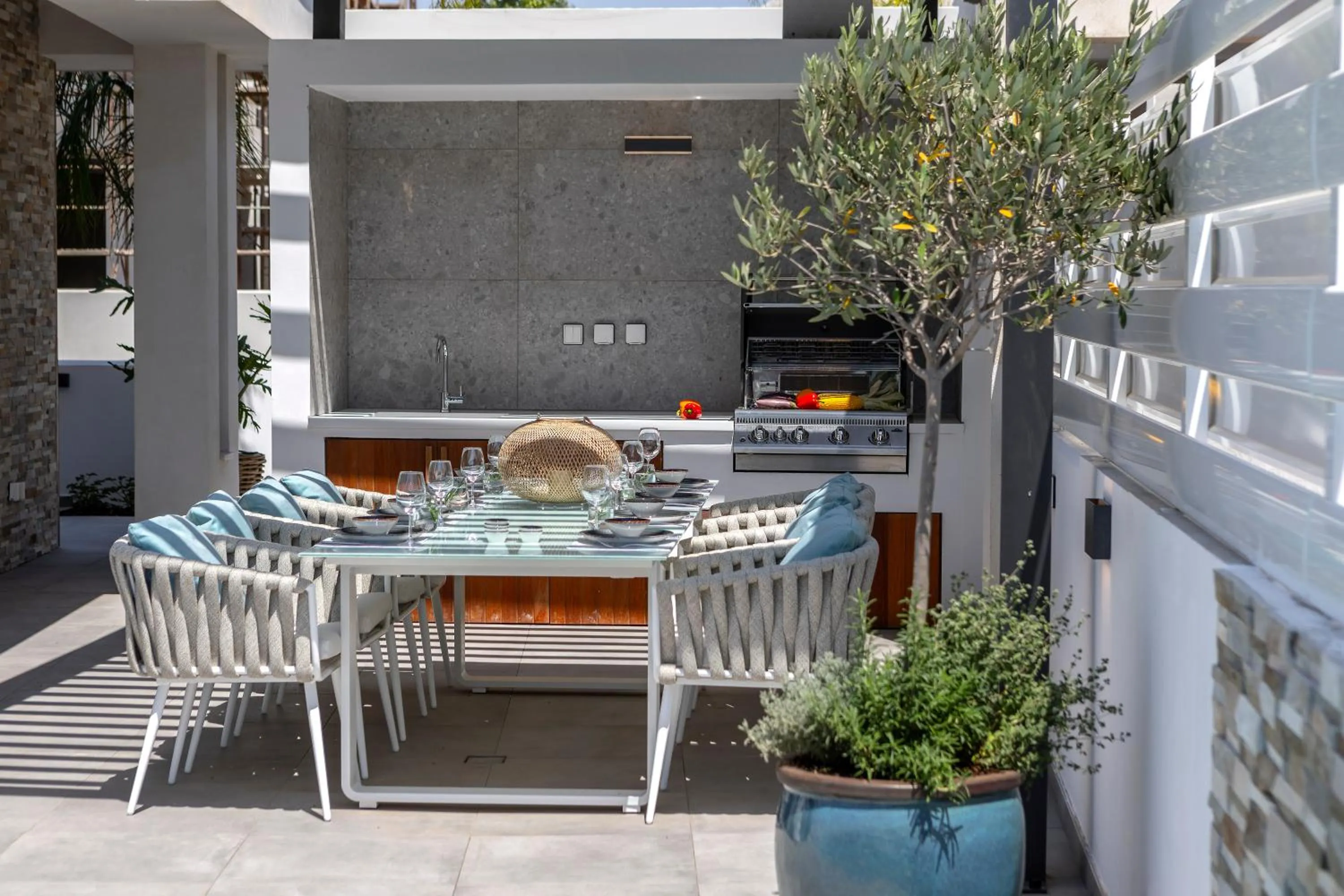 Dining area in Chris Le Mare Gold Luxury Villa