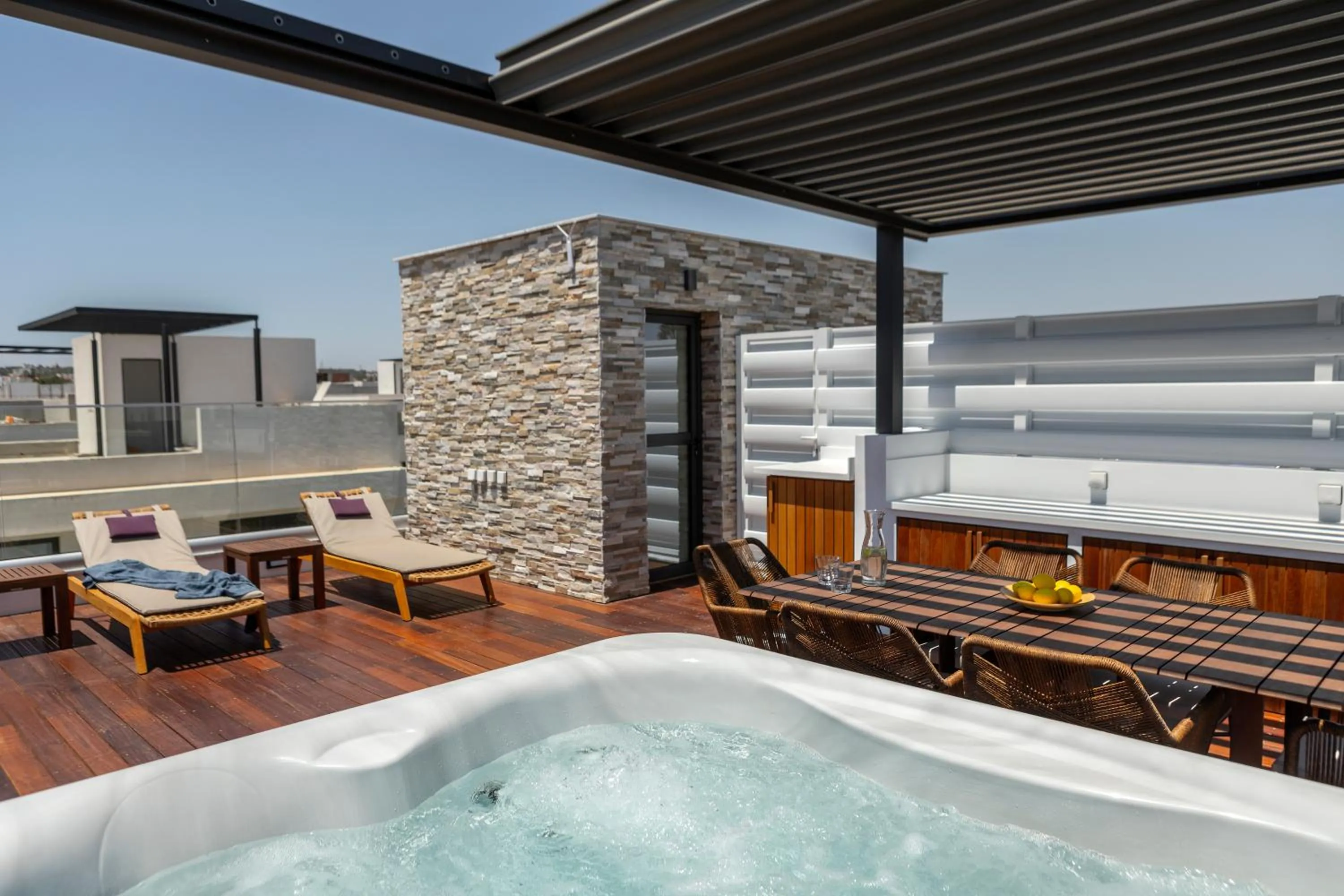 Hot Tub in Chris Le Mare Gold Luxury Villa