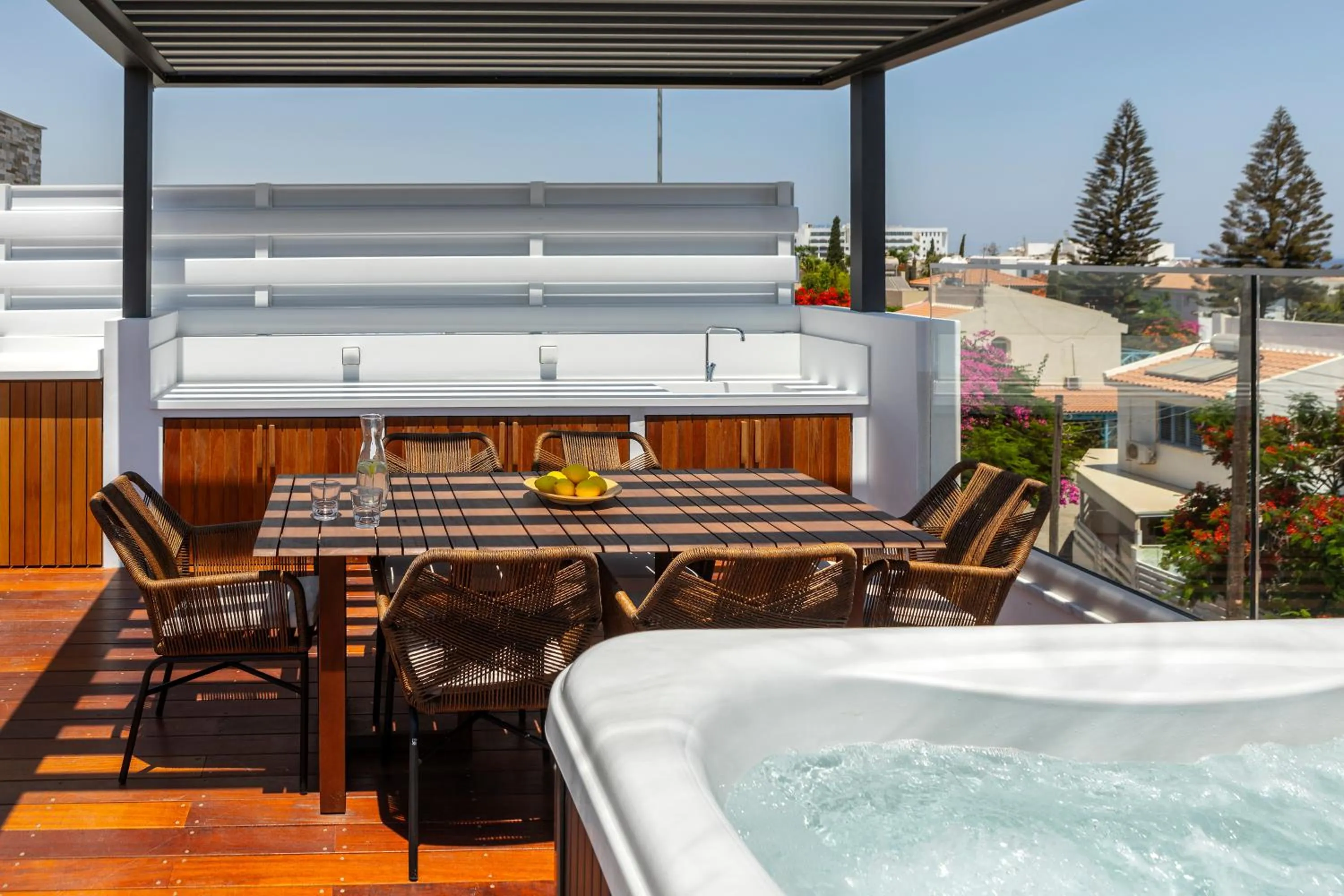 Hot Tub in Chris Le Mare Gold Luxury Villa