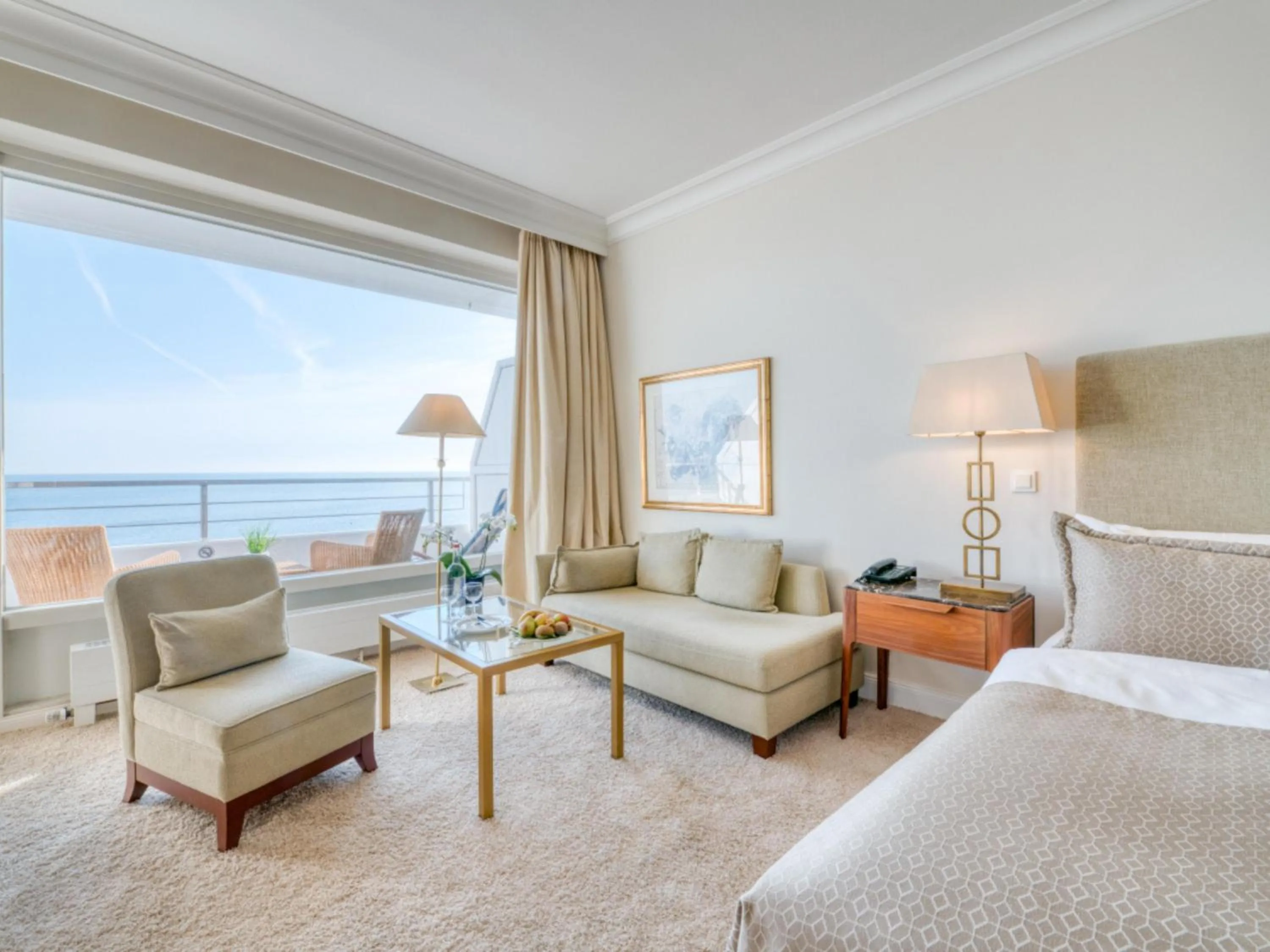 View (from property/room), Bed in Grand Hotel Seeschlösschen Sea Retreat & SPA