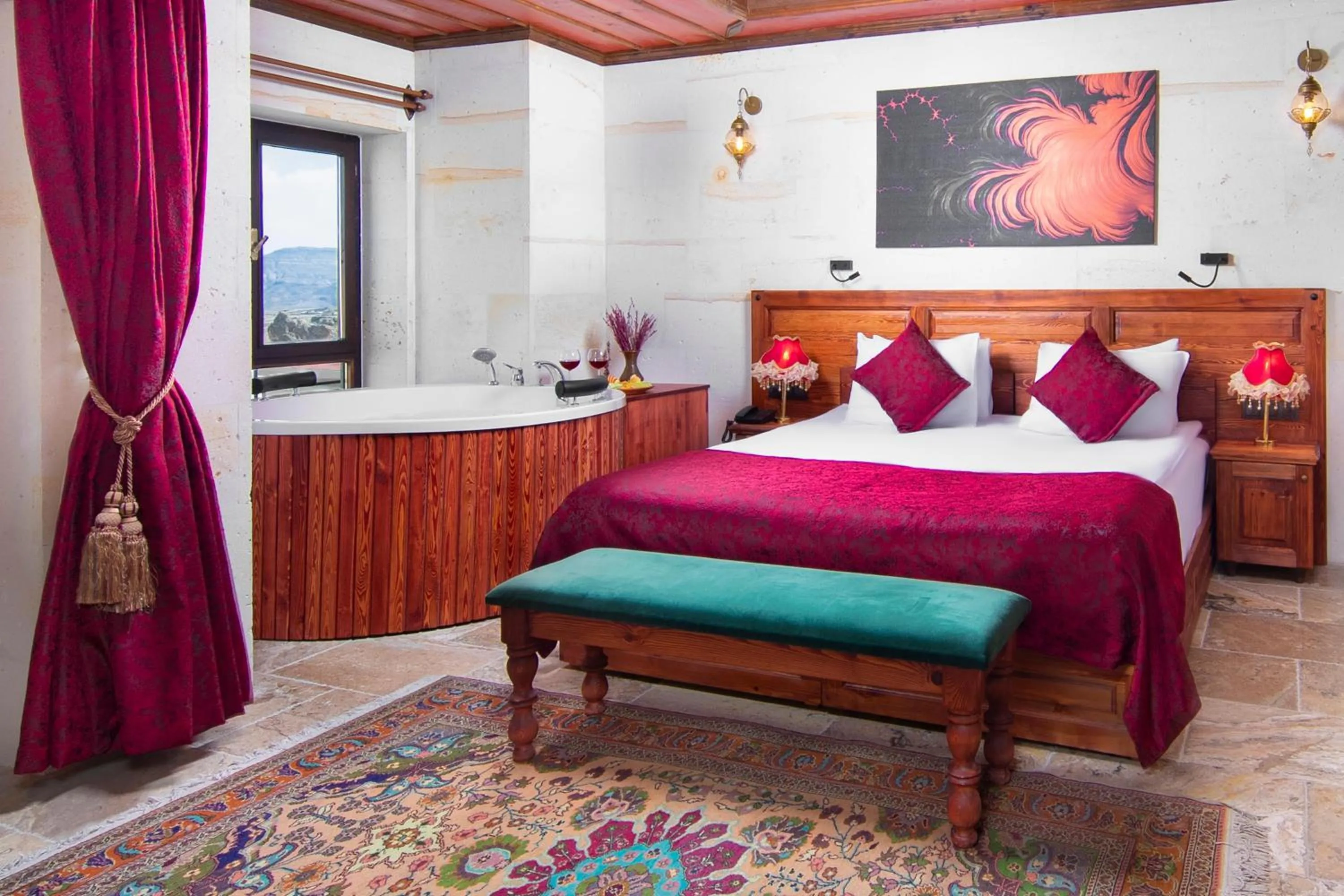 Photo of the whole room, Bed in Cappadocia Acer Cave Hotel