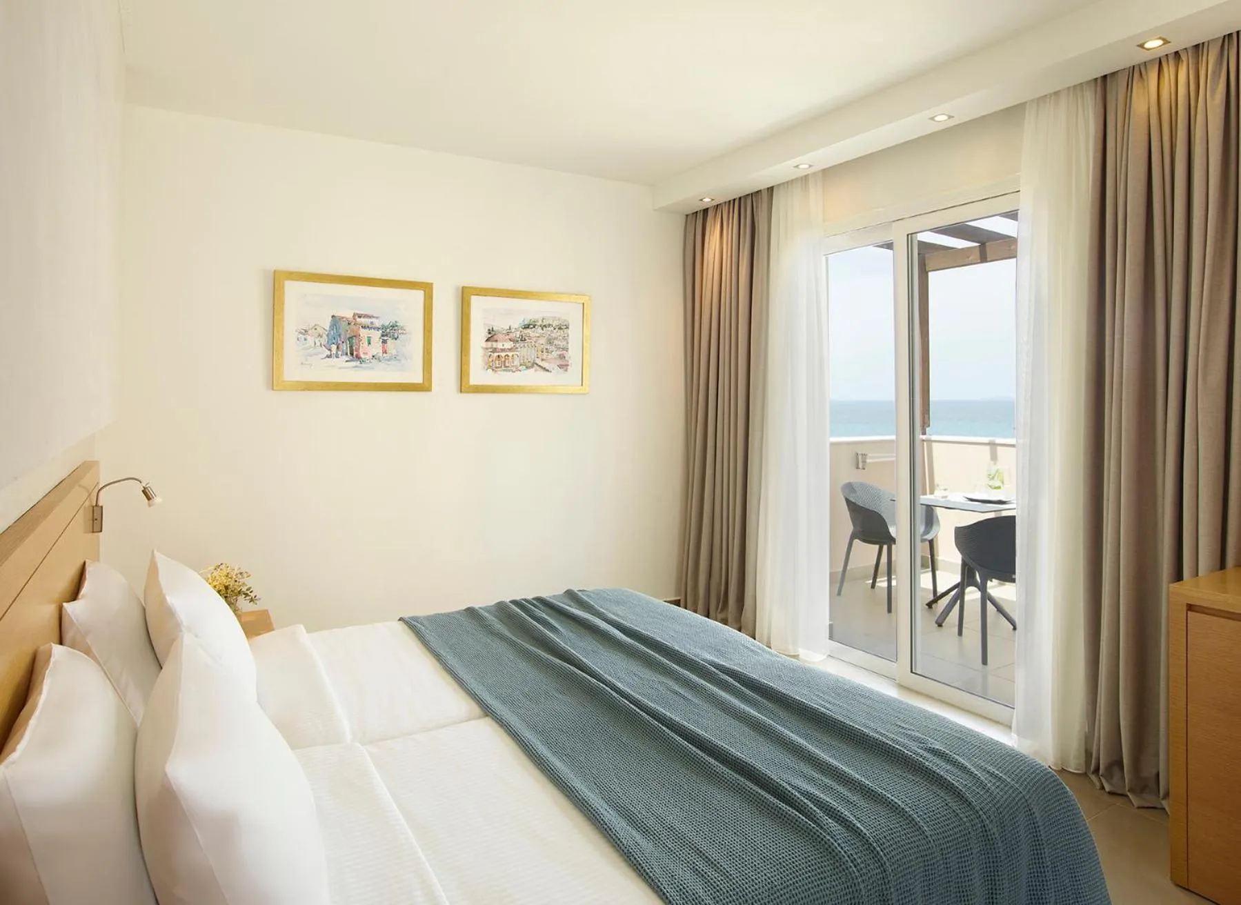 Bed in Atlantica Marmari Palace