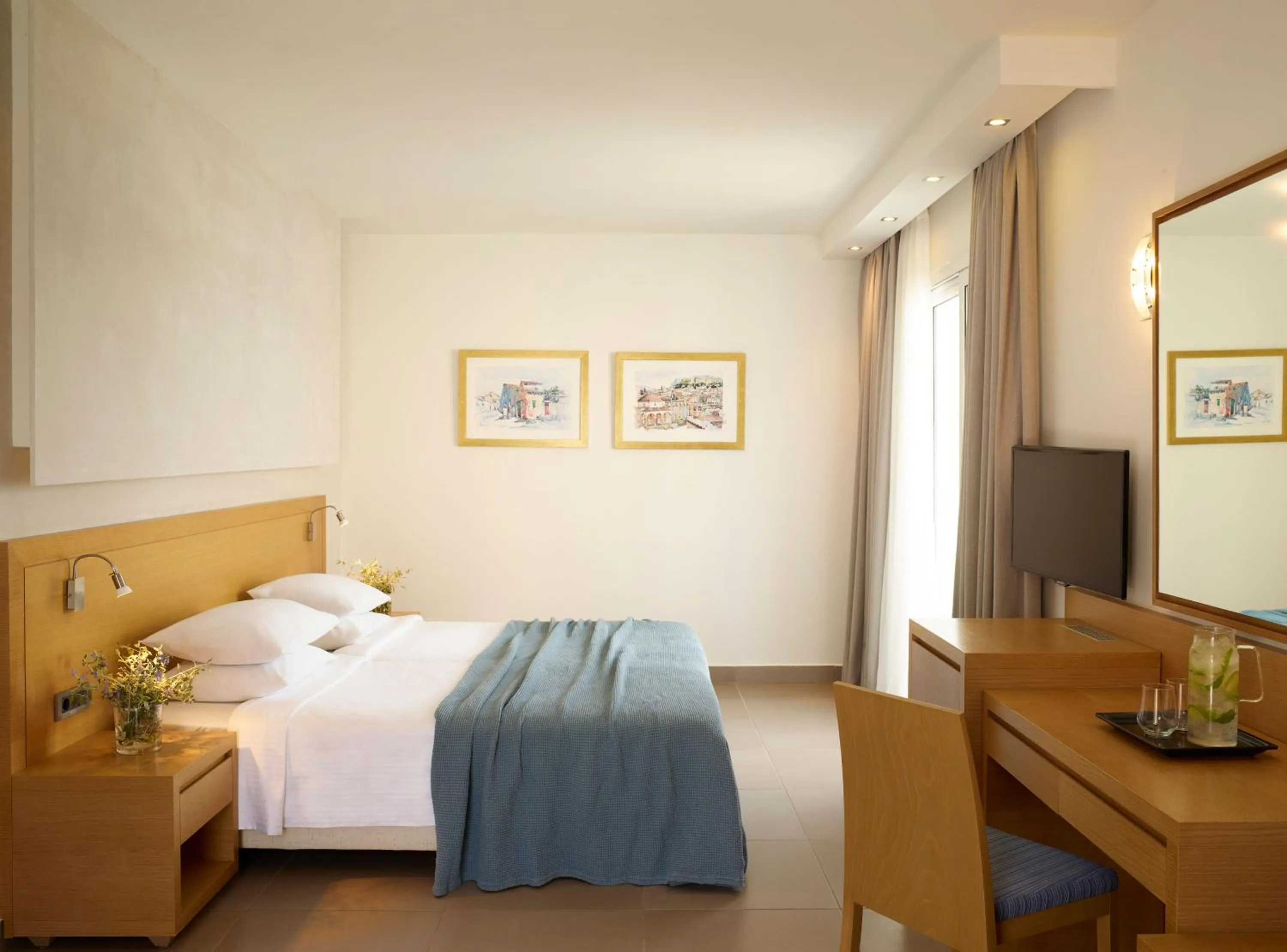 Bed in Atlantica Marmari Palace