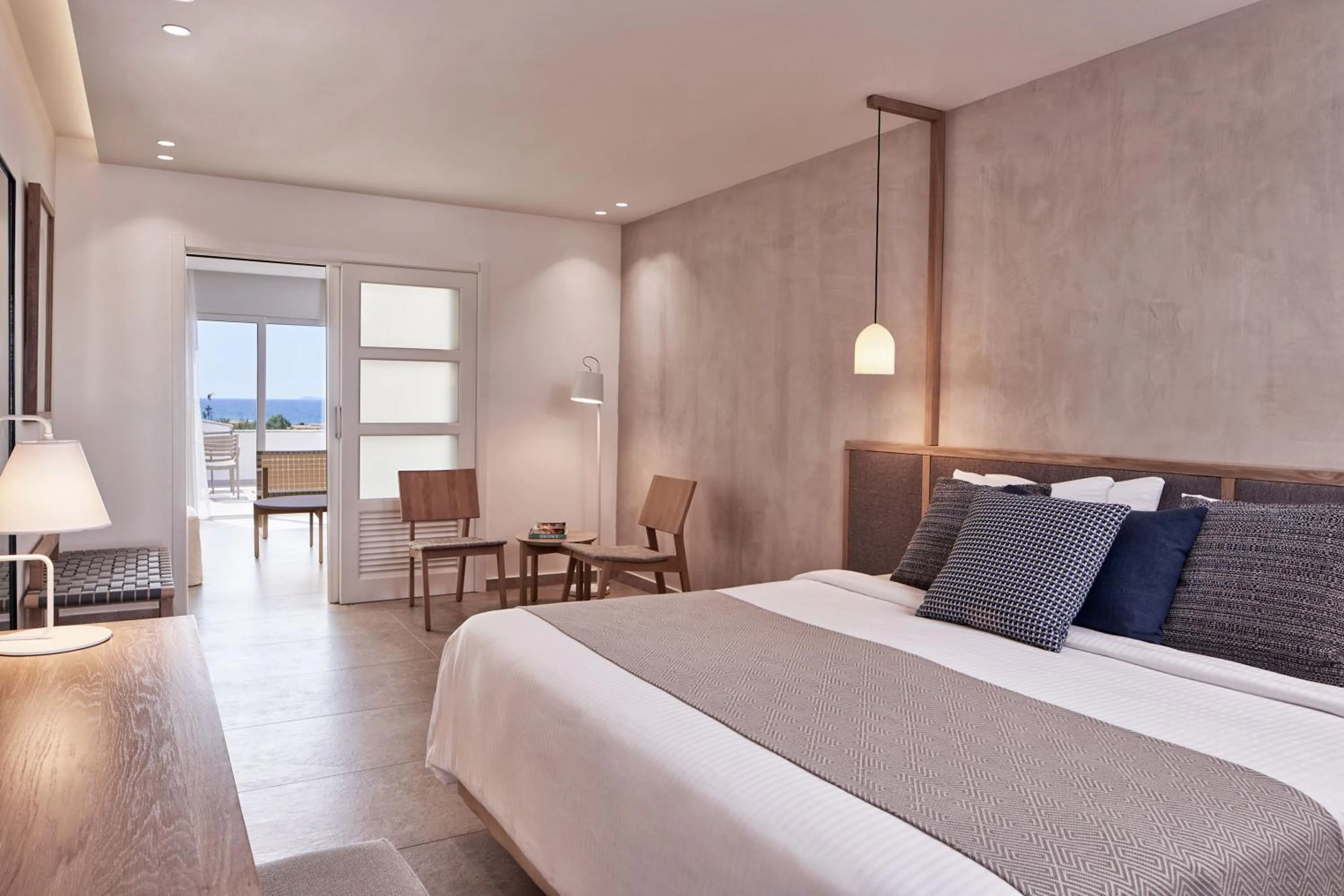 Bed in Atlantica Marmari Palace