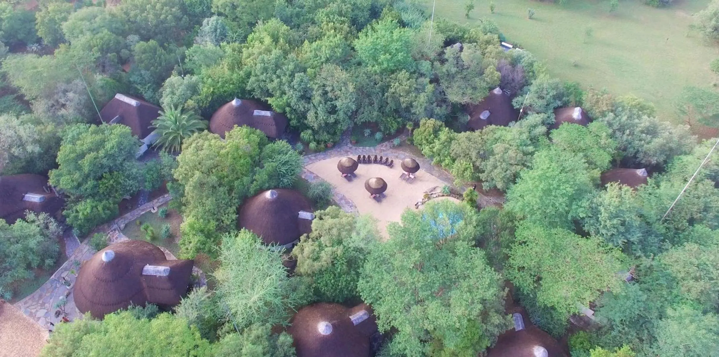 Bird's eye view in Aquanzi Lodge