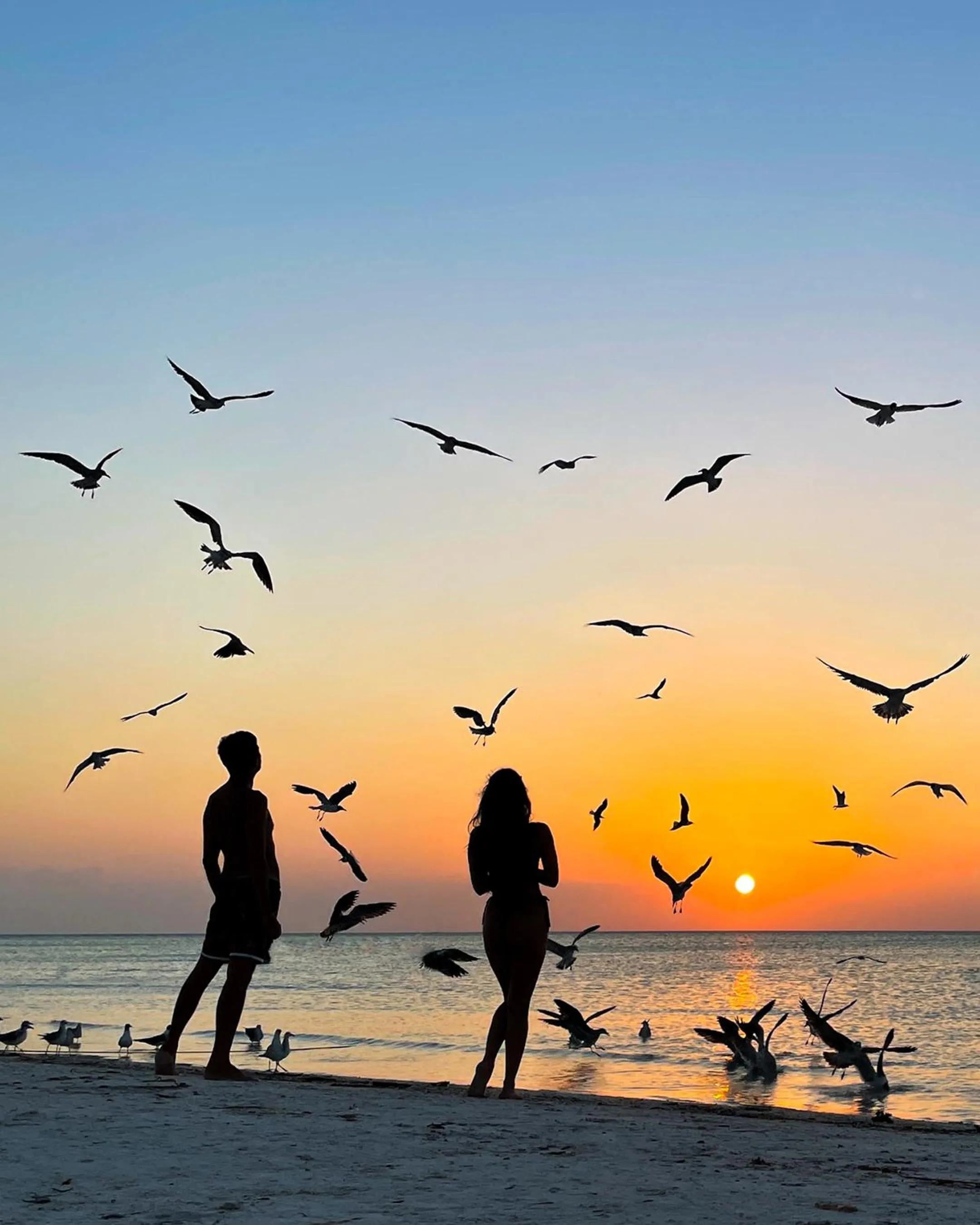 Sunset in Casa Iguana Holbox - Beachfront Hotel