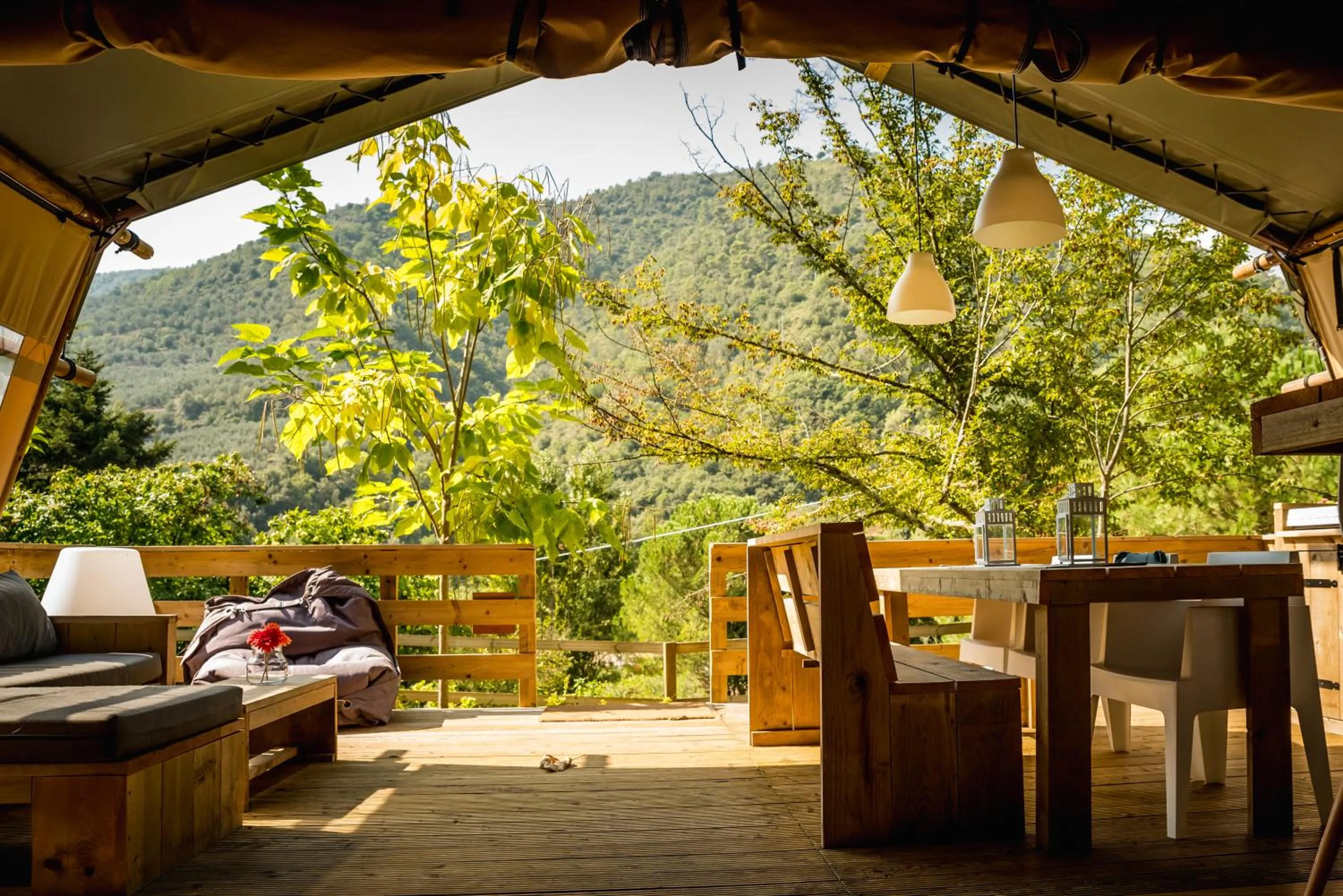 Patio in Delle Rose Camping & Glamping Village