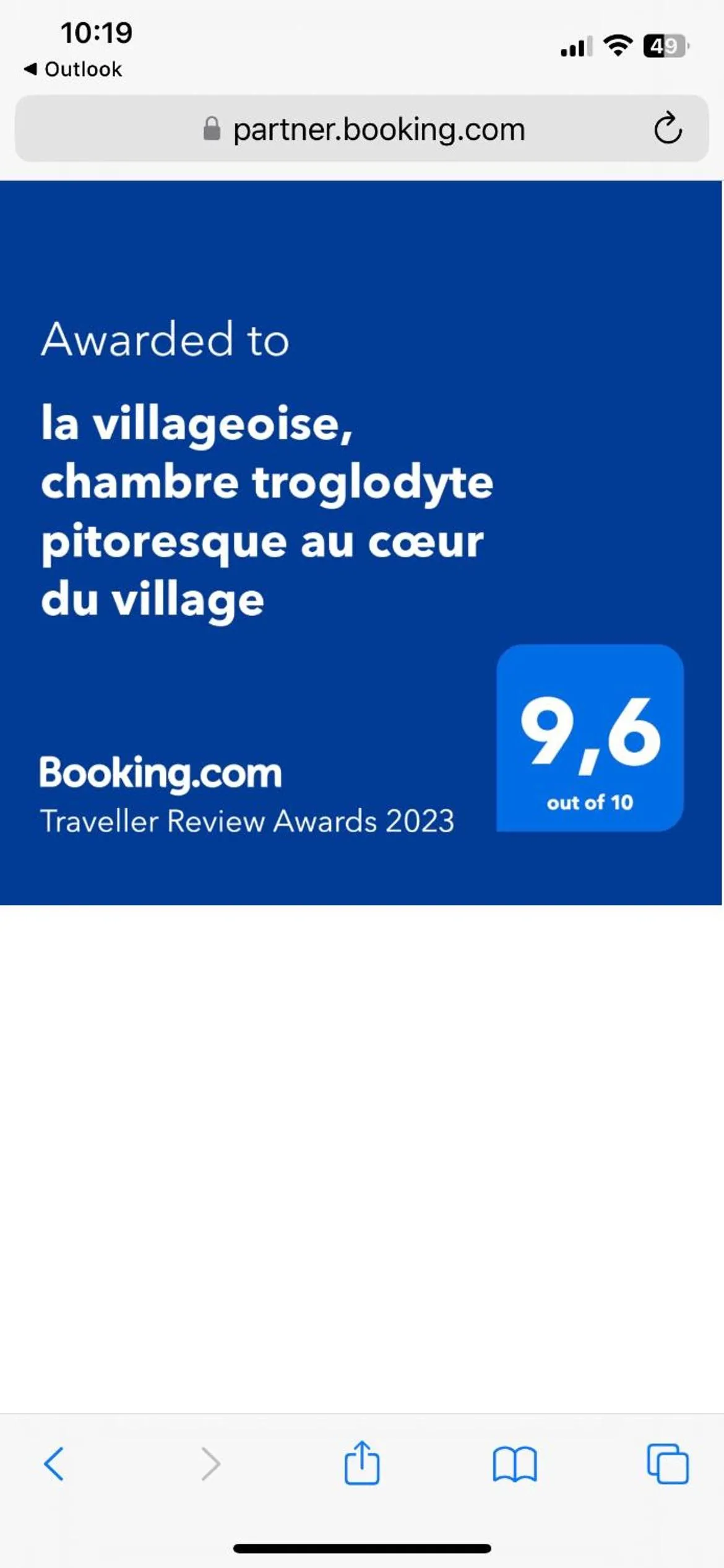 la villageoise, chambre troglodyte pitoresque au cœur du village