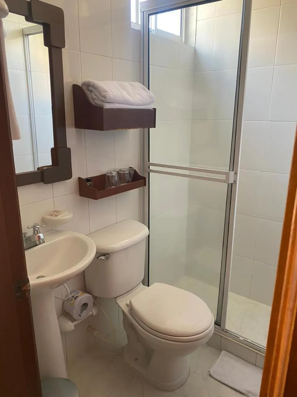 Bathroom in Hotel Torre del Prado