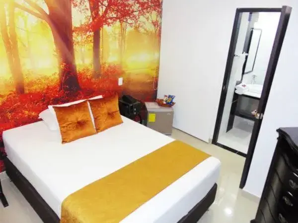 Bed in Hotel Jardines del Caney Bed in Hotel Jardines del Caney