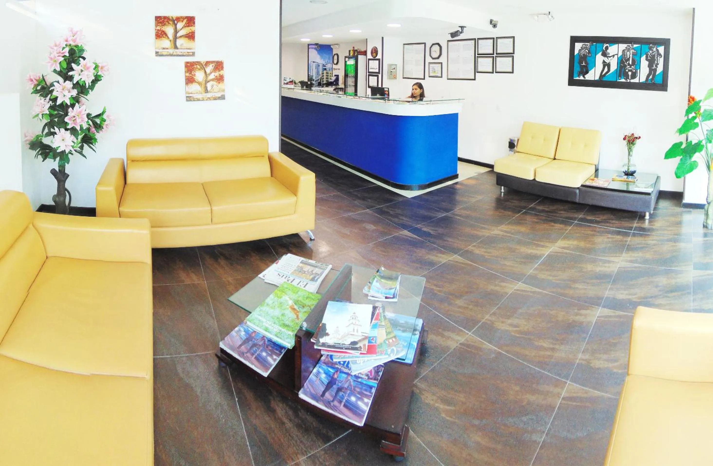 Lobby or reception in Hotel Jardines del Caney