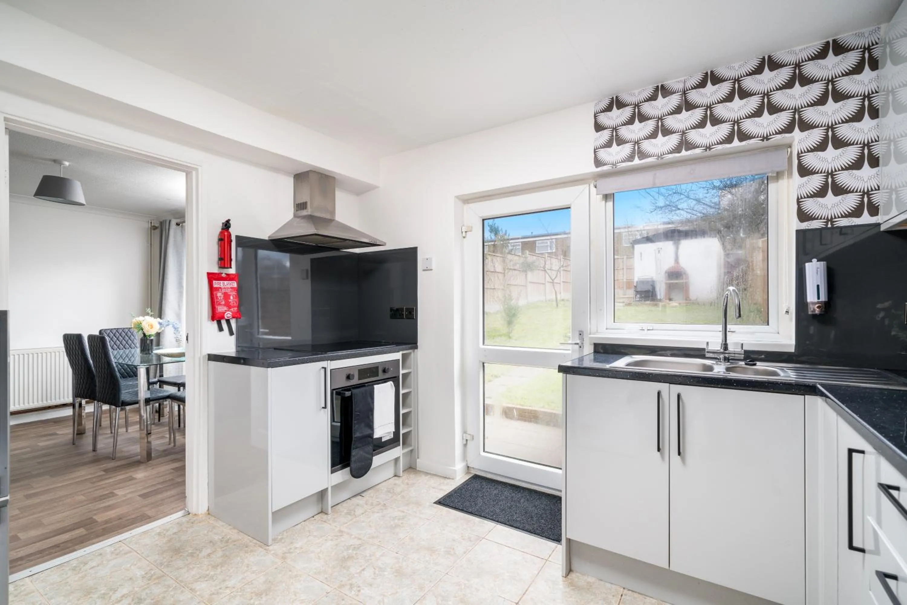 kitchen in Skyvillion-STEVENAGE Amazing 3Bed House, Garden, Free Off Street Parking for 2 Cars, WiFi
