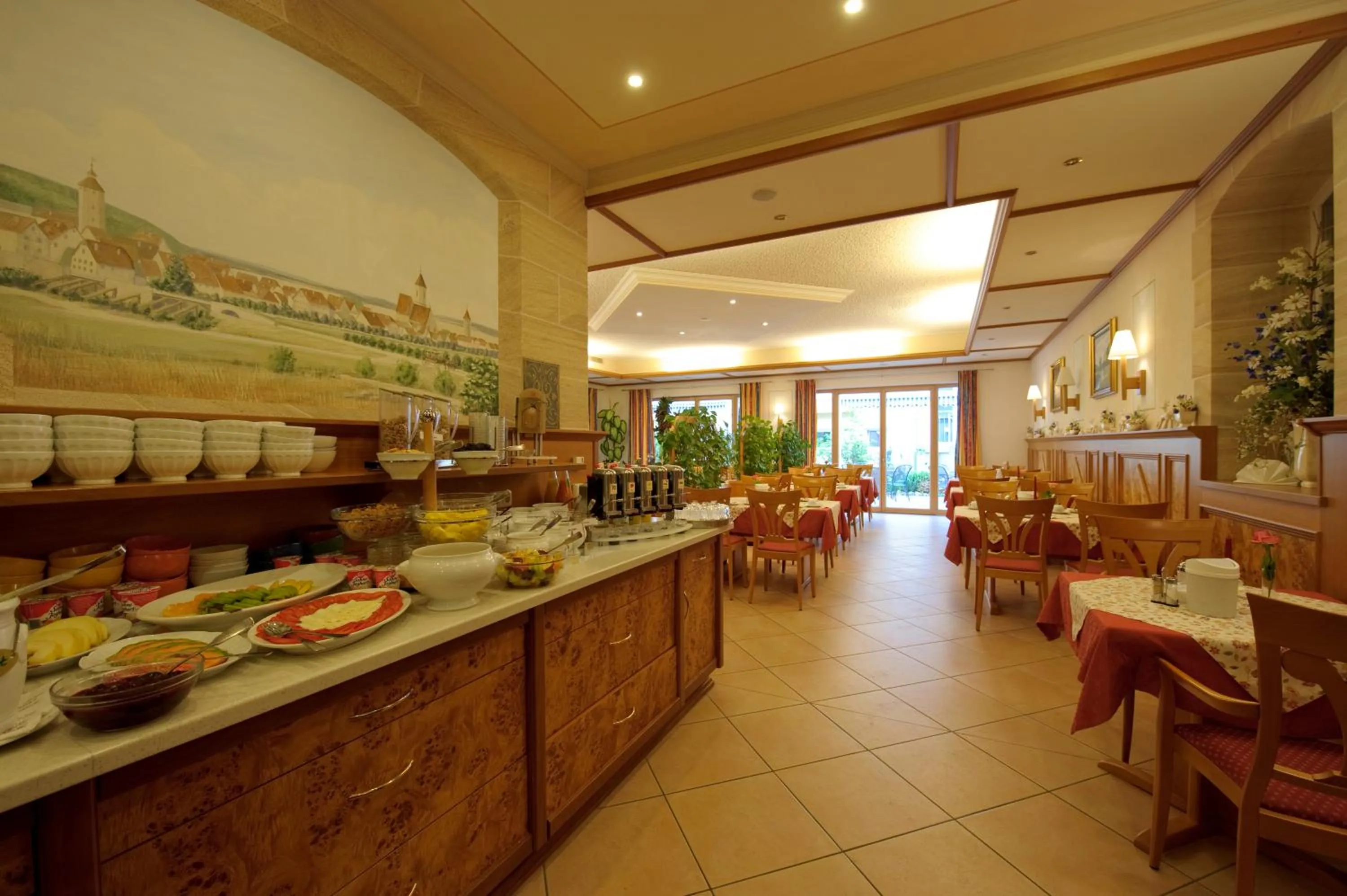 Buffet breakfast in Hotel Adlerbräu