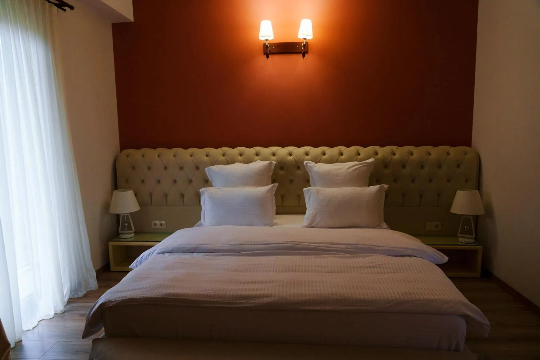 Bed in Wald Hotel Lagodekhi Rooms