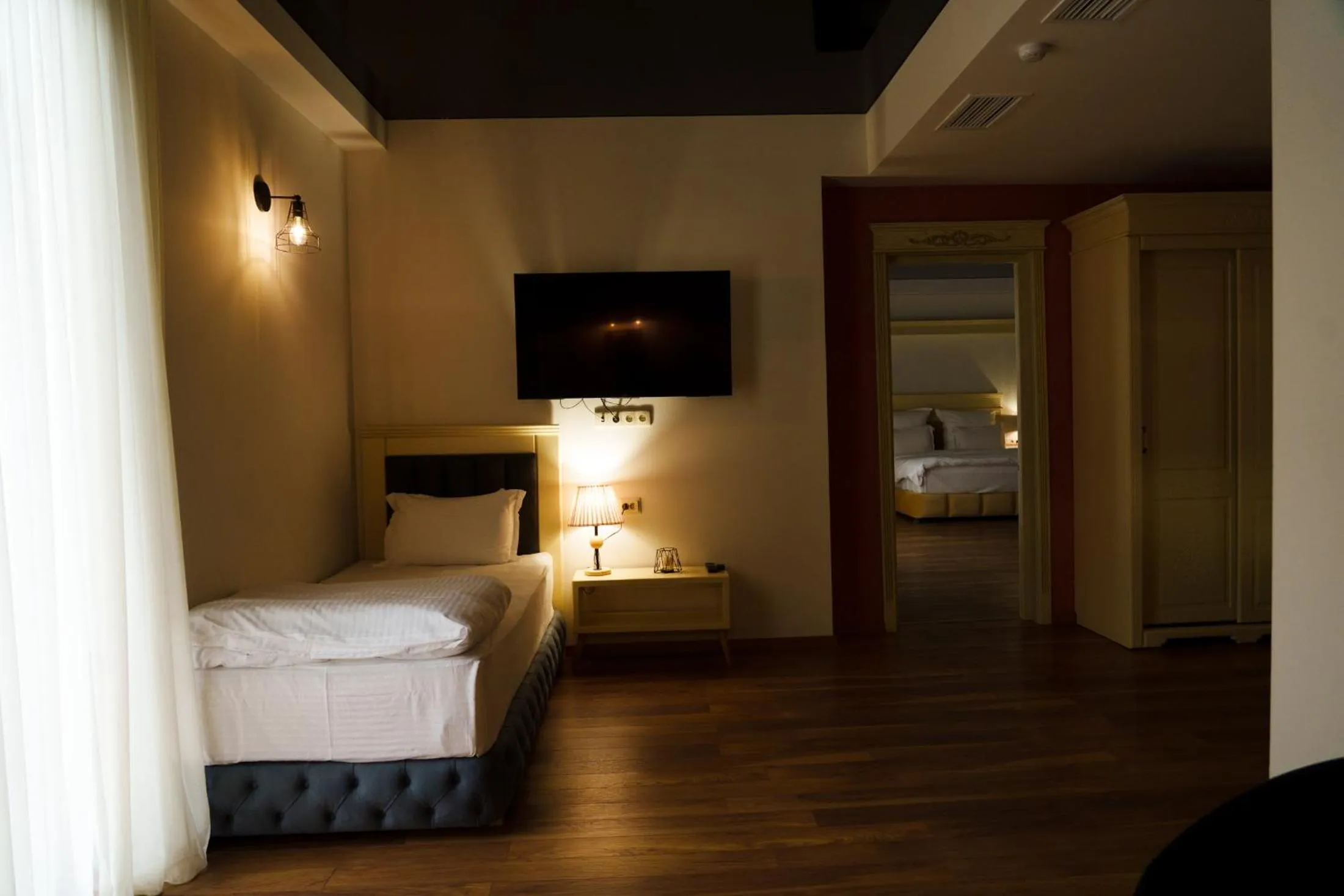 Bed in Wald Hotel Lagodekhi Rooms