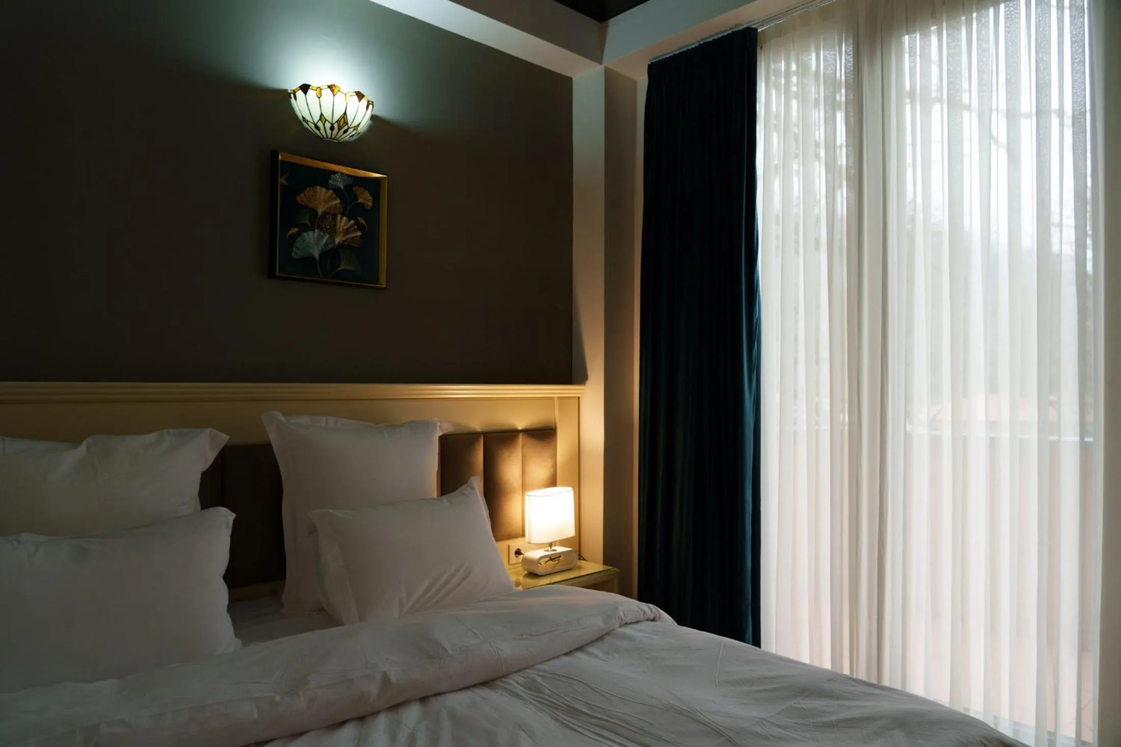 Bed in Wald Hotel Lagodekhi Rooms