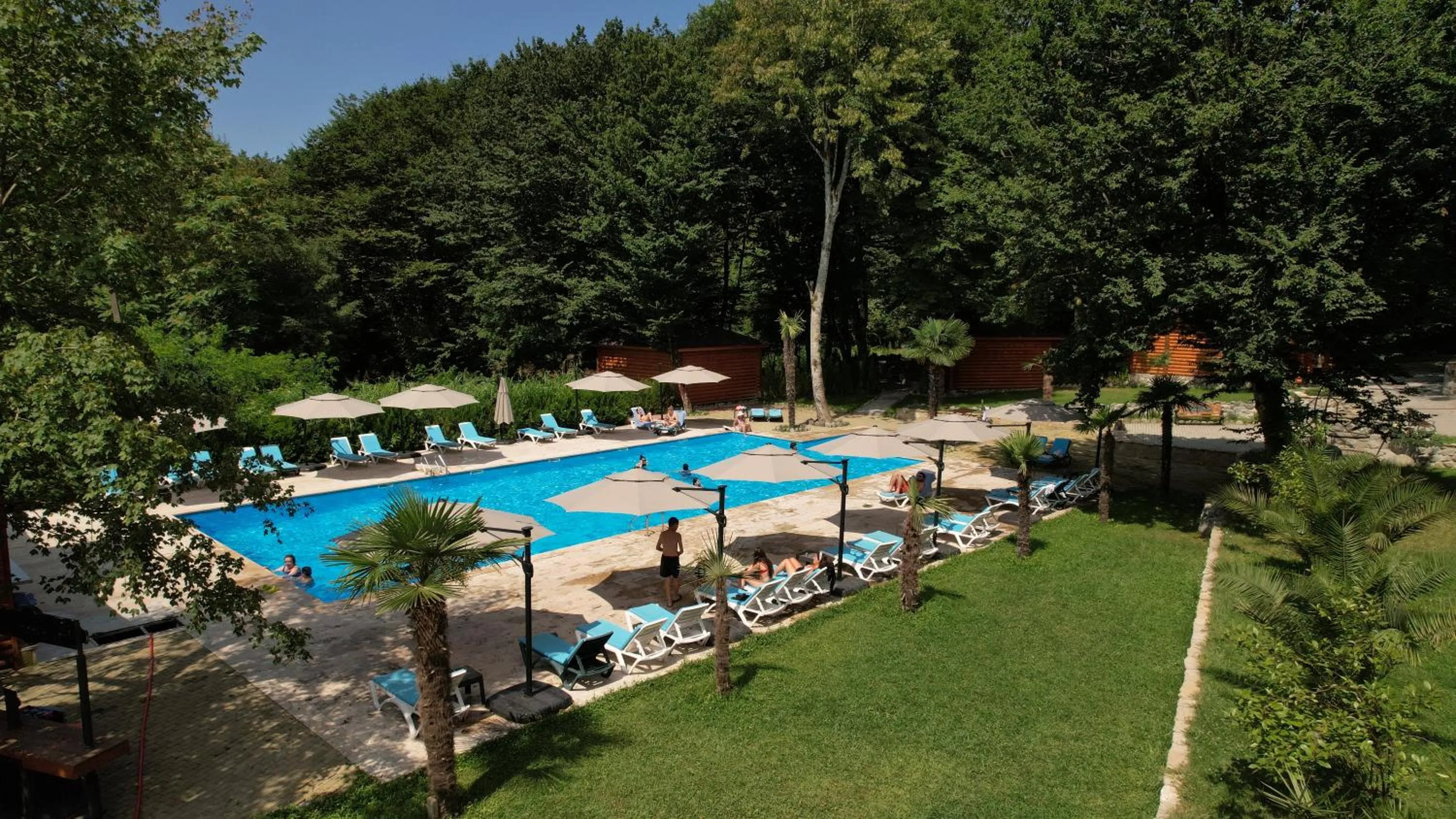 Swimming pool in Wald Hotel Lagodekhi Rooms