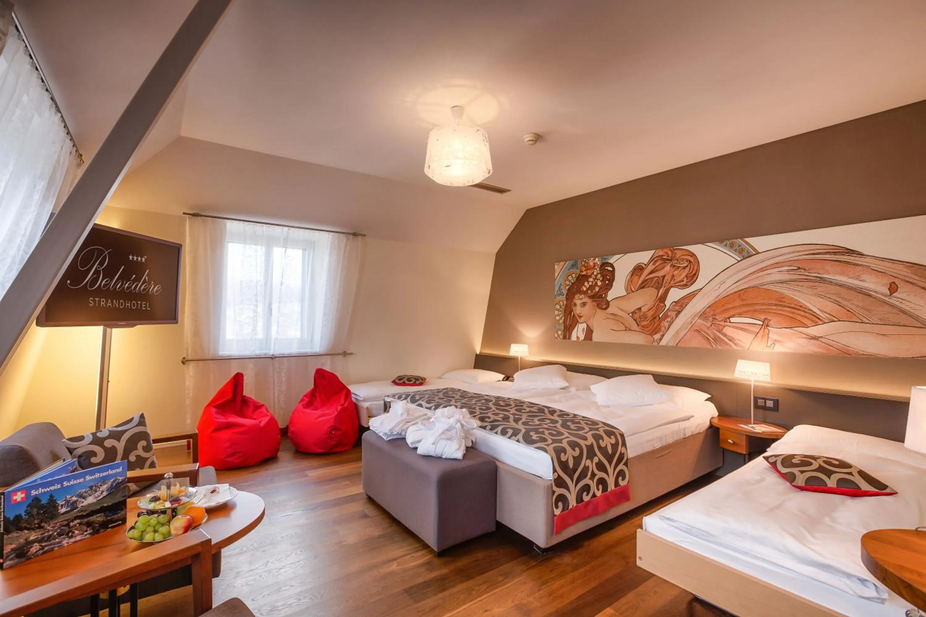 Bedroom, Bed in Belvédère Strandhotel