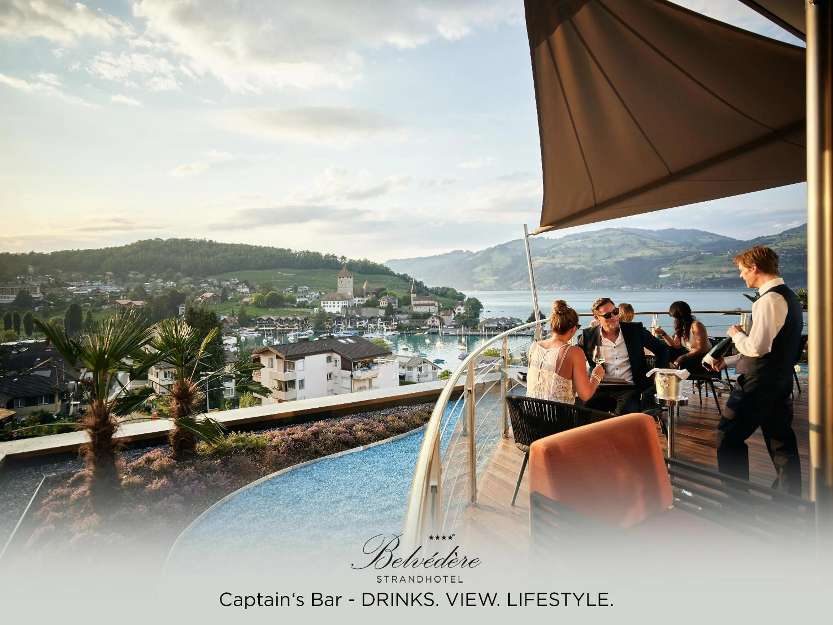 Lounge or bar in Belvédère Strandhotel