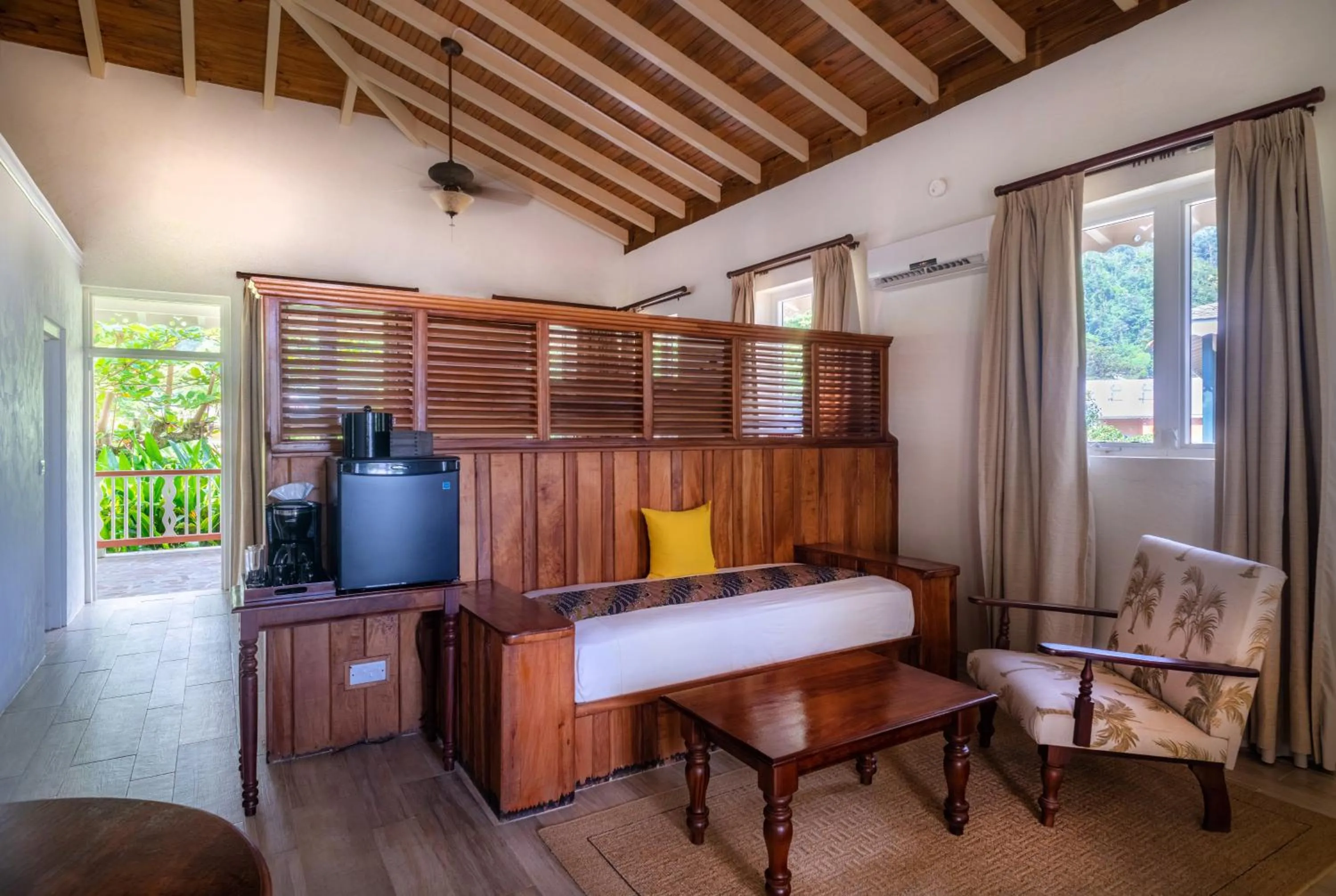 Seating area in Rosalie Bay Eco Resort & Spa
