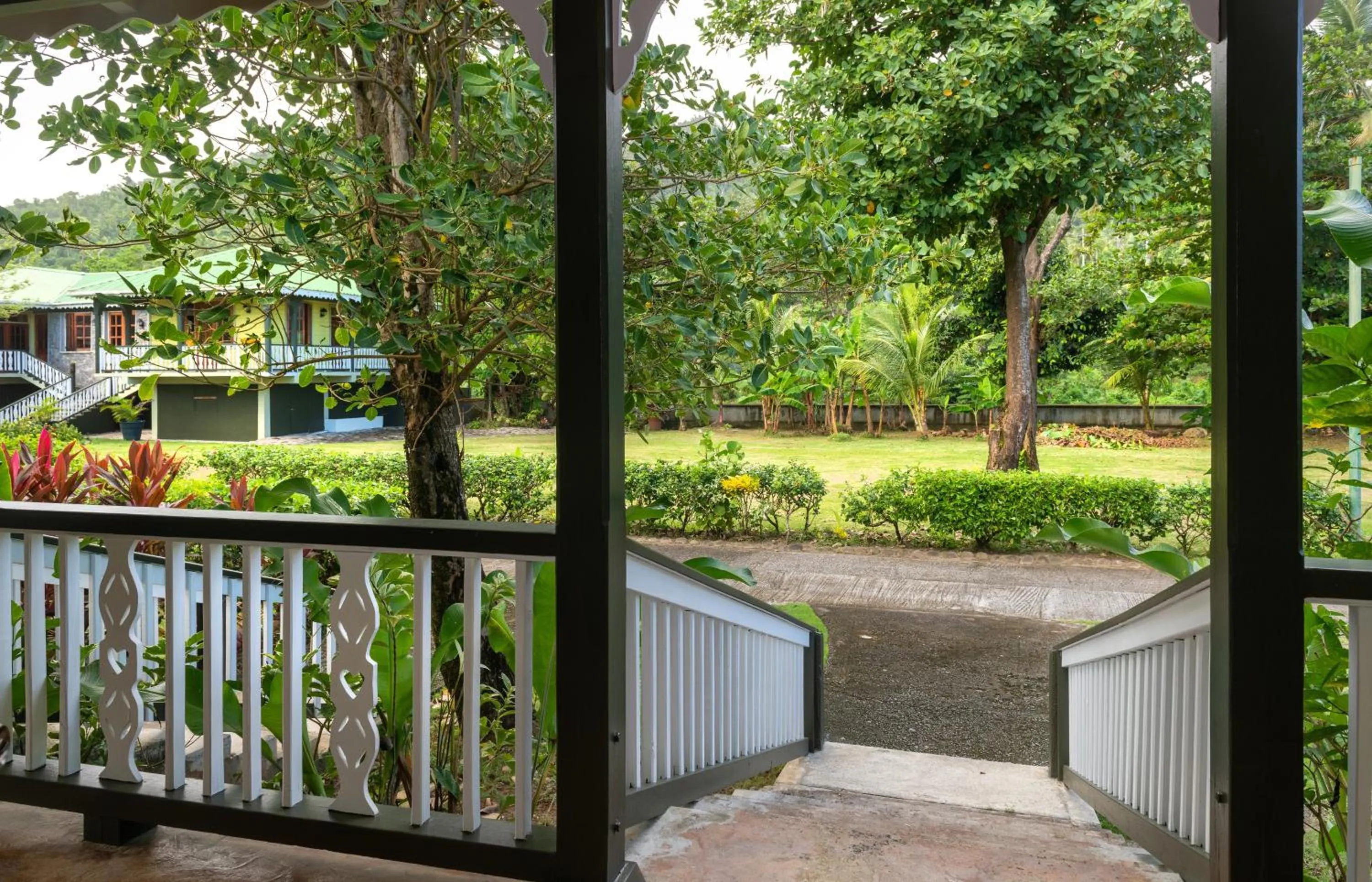Garden view in Rosalie Bay Eco Resort & Spa