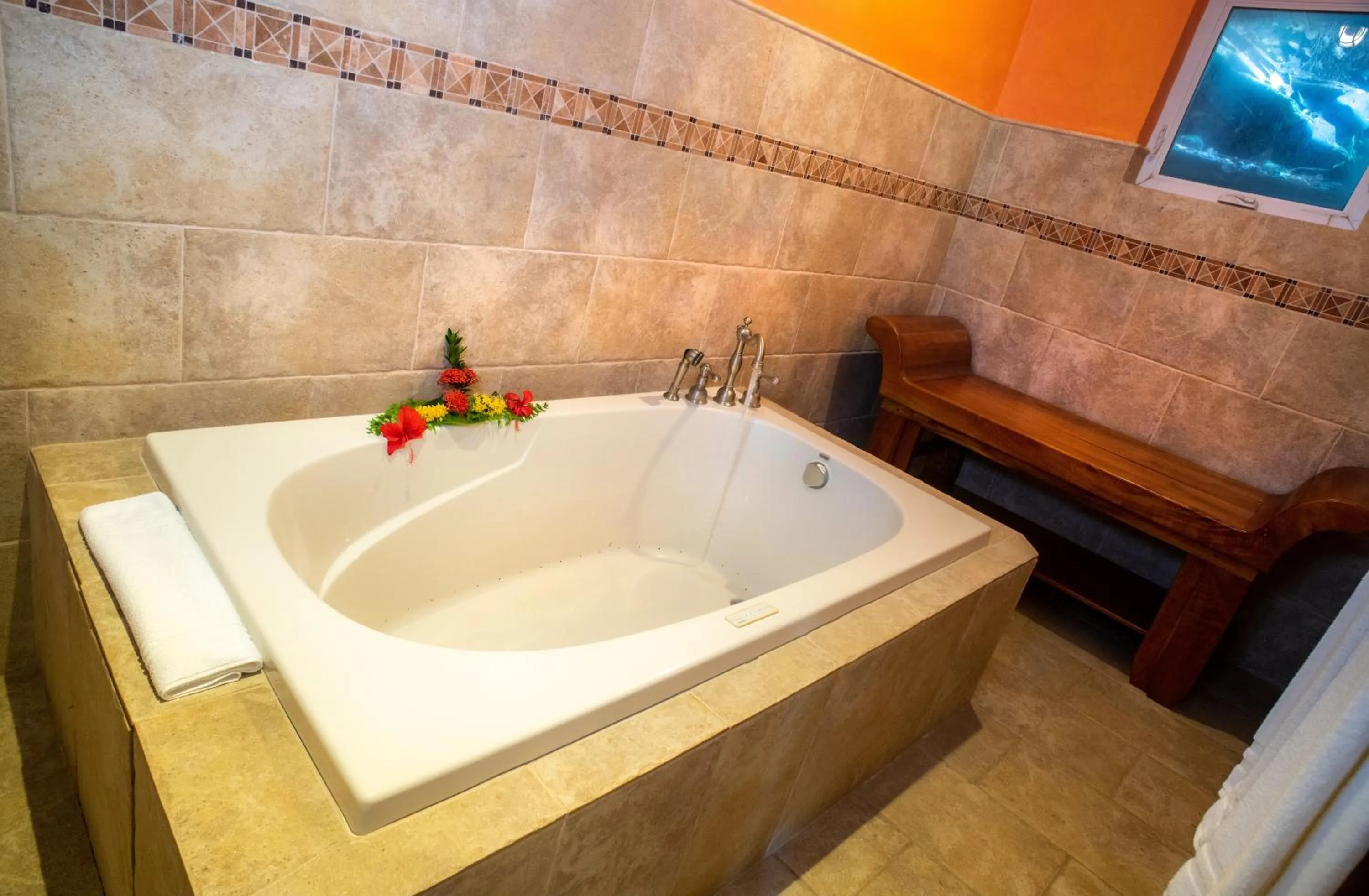 Bathroom in Rosalie Bay Eco Resort & Spa