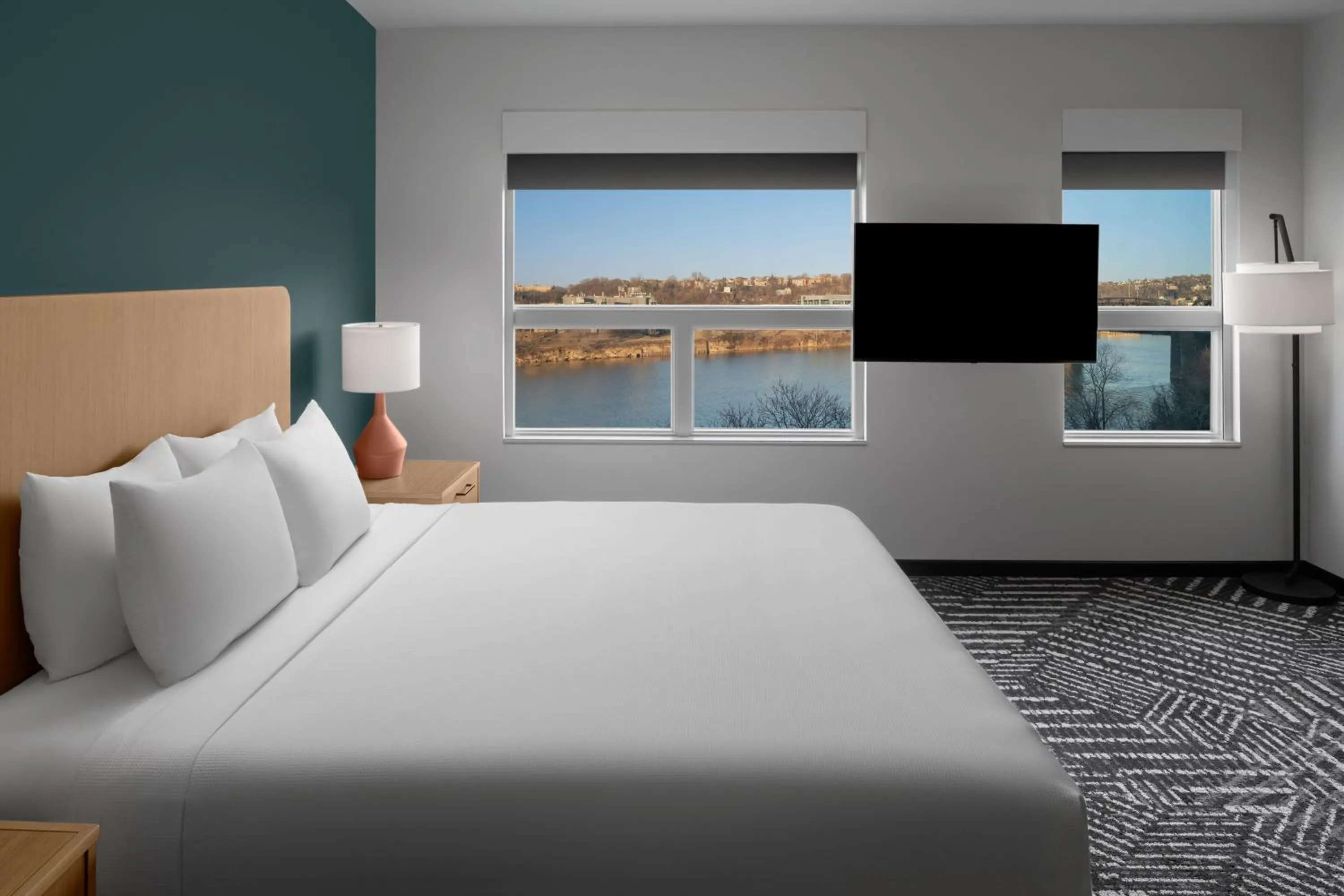 View (from property/room), Bed in Hyatt House Pittsburgh-South Side