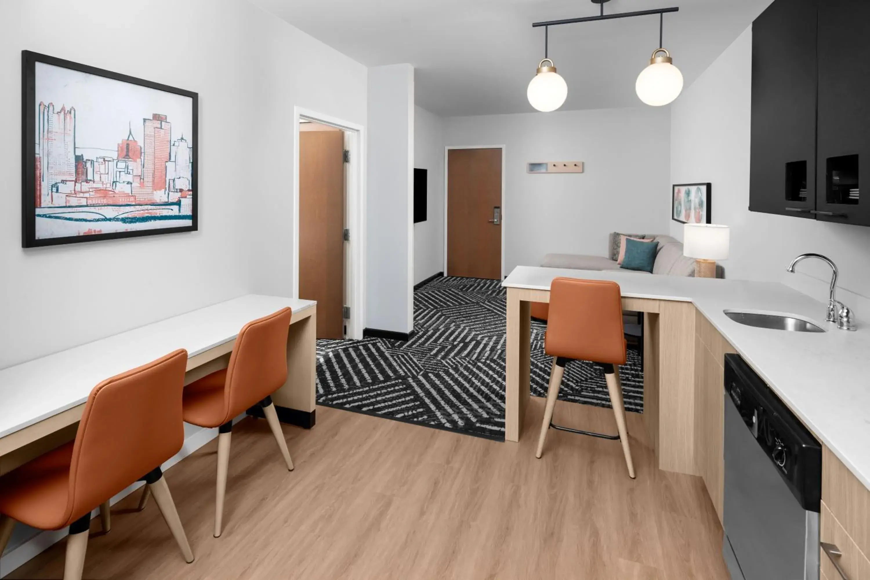 Living room in Hyatt House Pittsburgh-South Side Living room in Hyatt House Pittsburgh-South Side