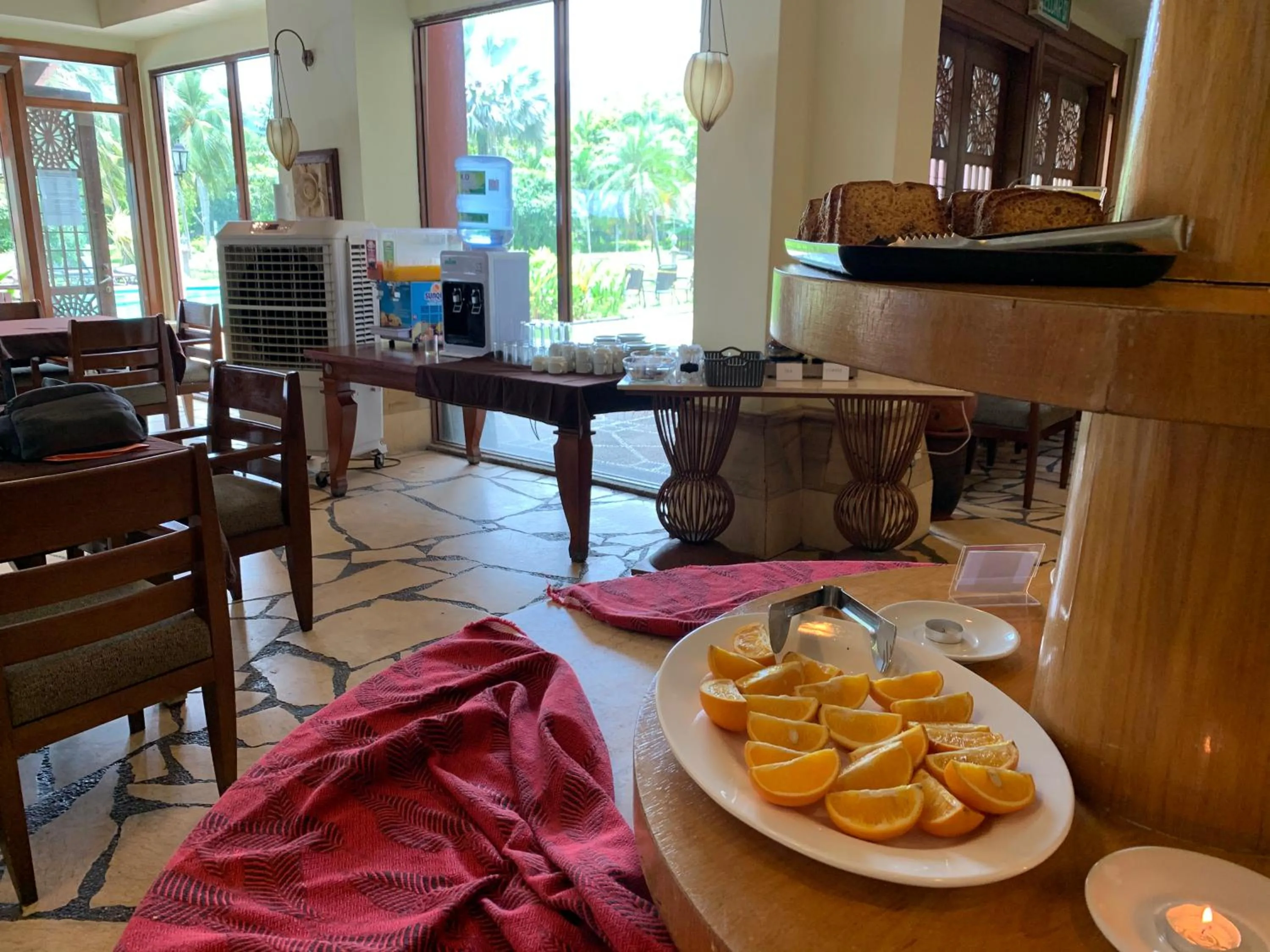 Breakfast in THE LAGOON WATER CHALET