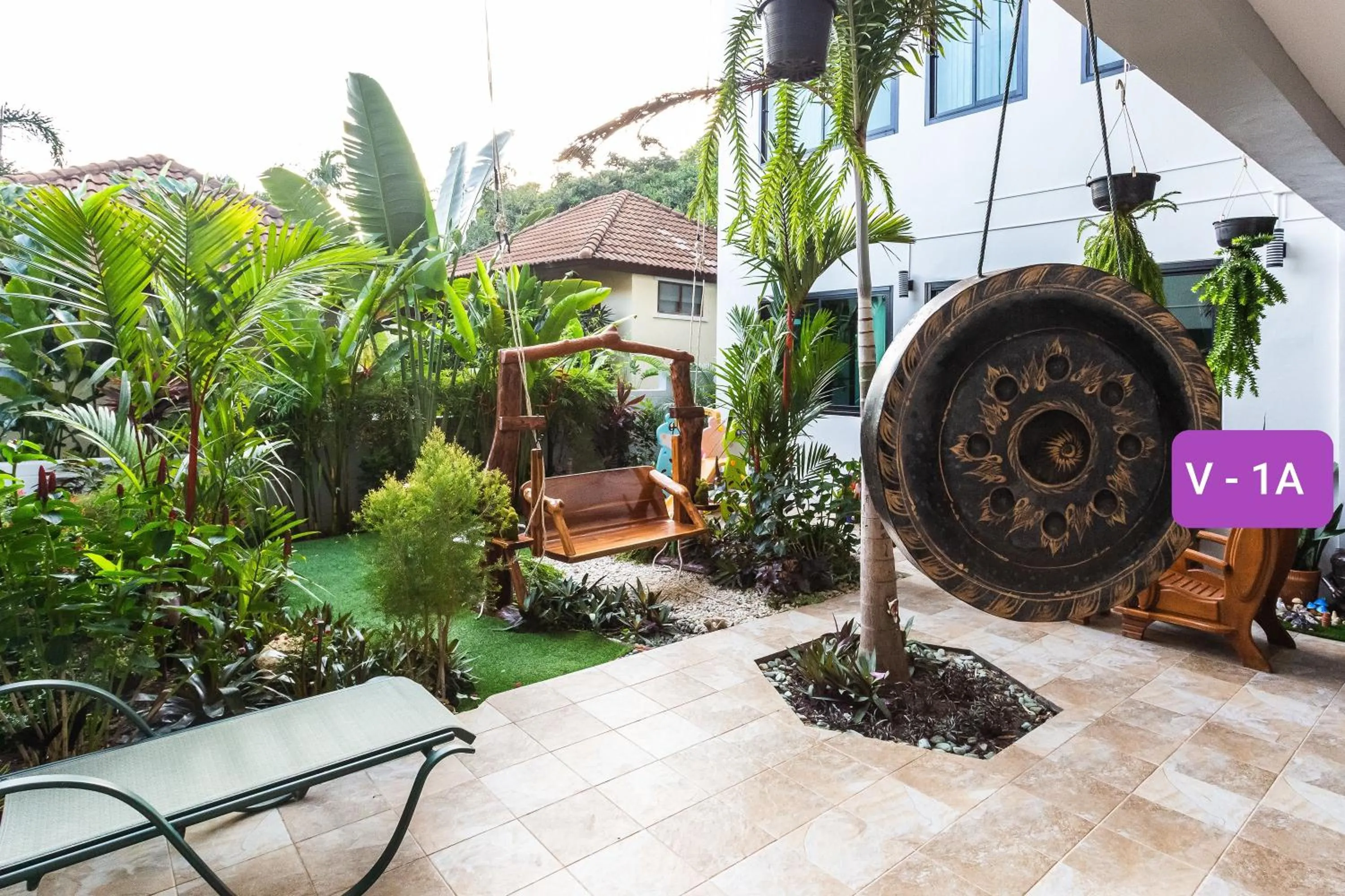 Garden view in Penthouse Crystal Bay Apartments