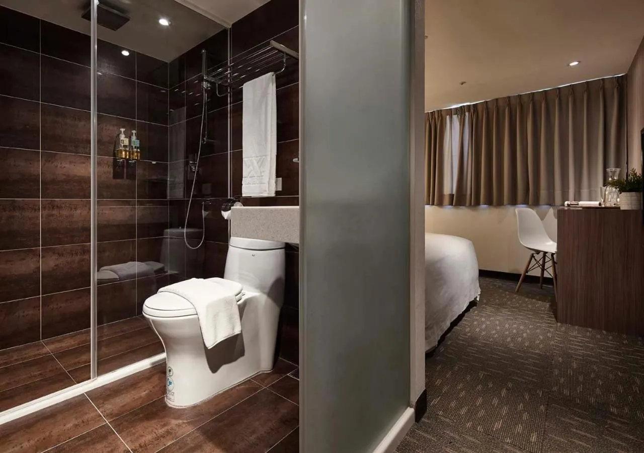 Toilet, Bed in Via Loft Hotel