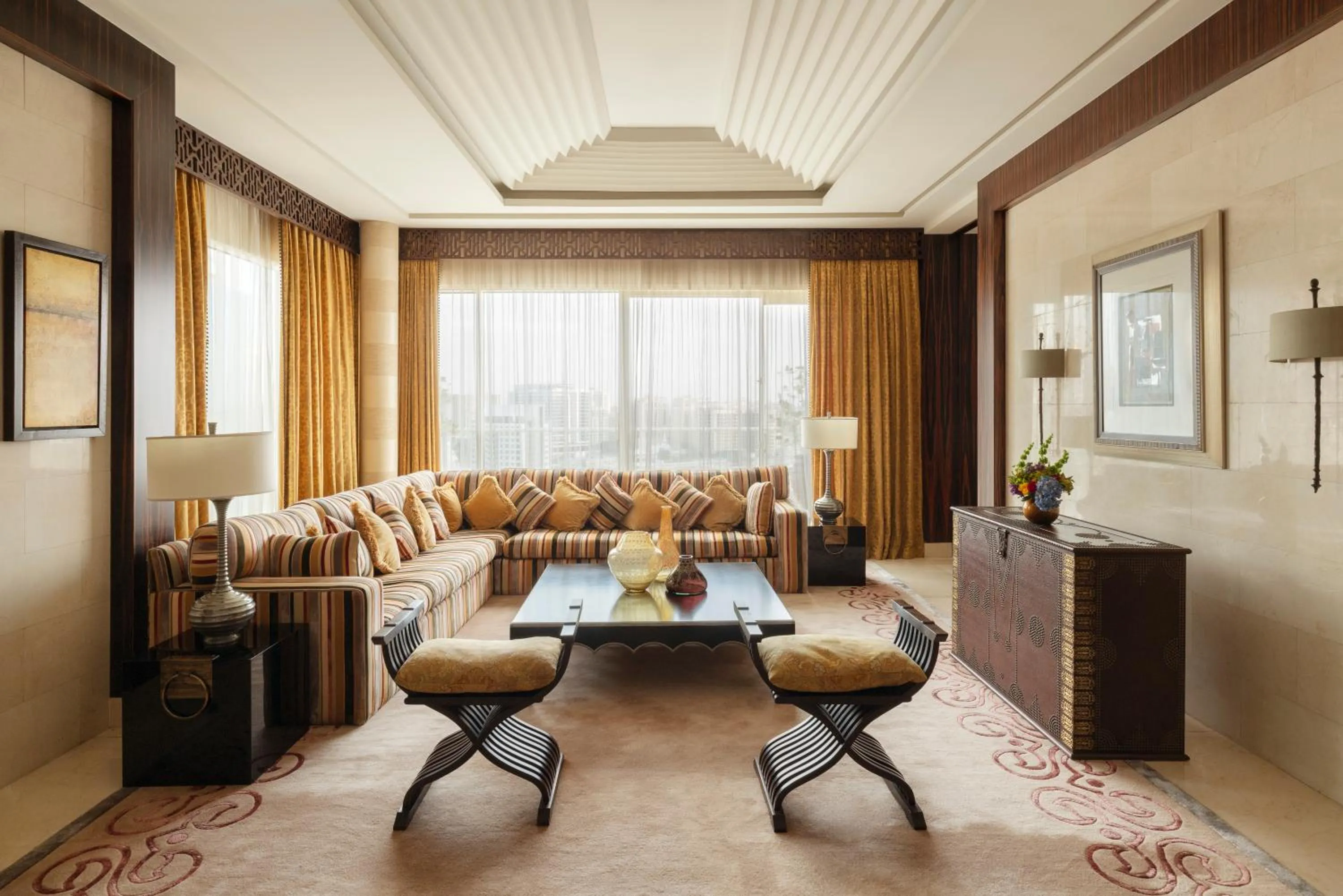 Living room in Raffles Dubai