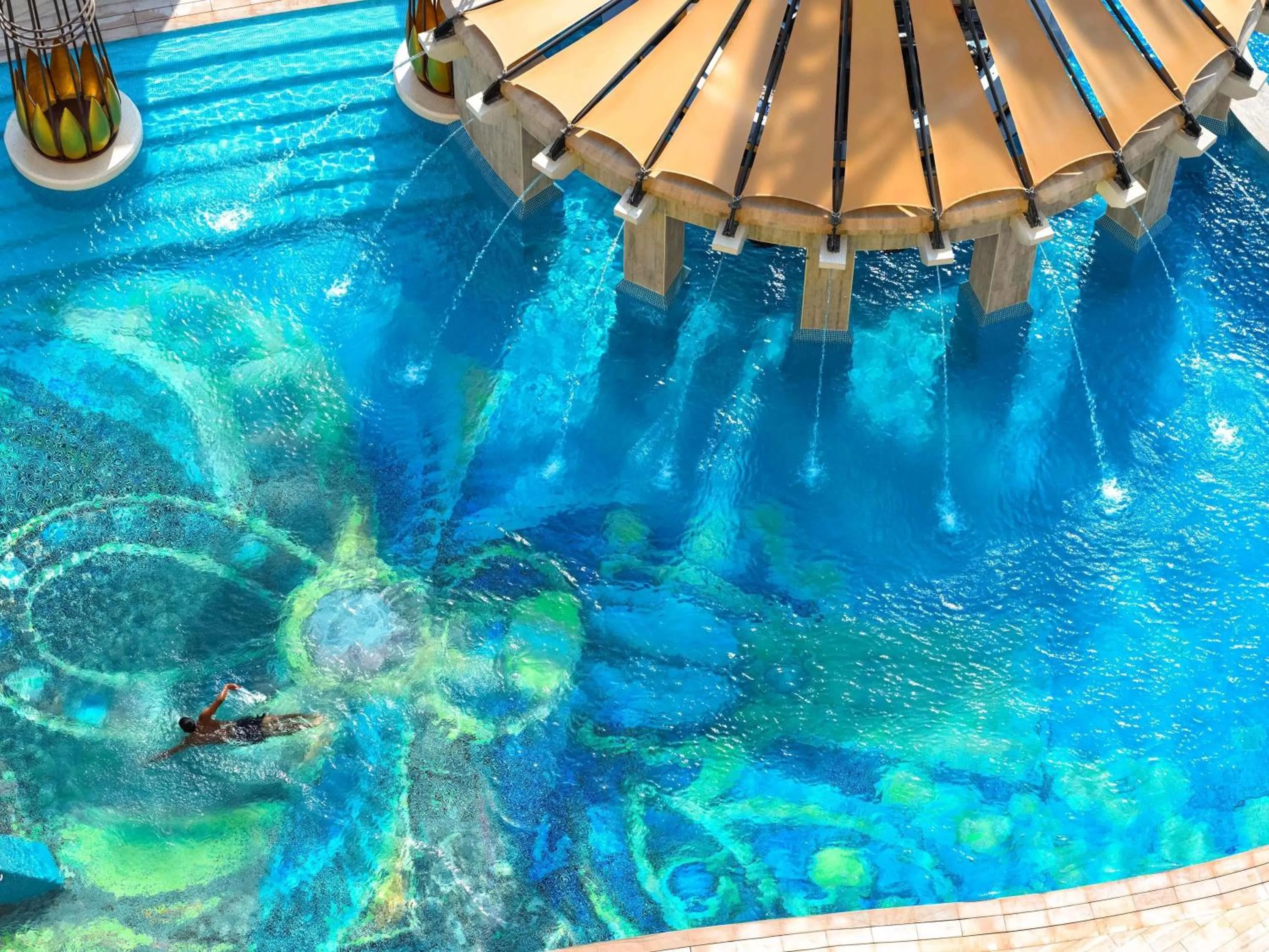 Pool view in Raffles Dubai