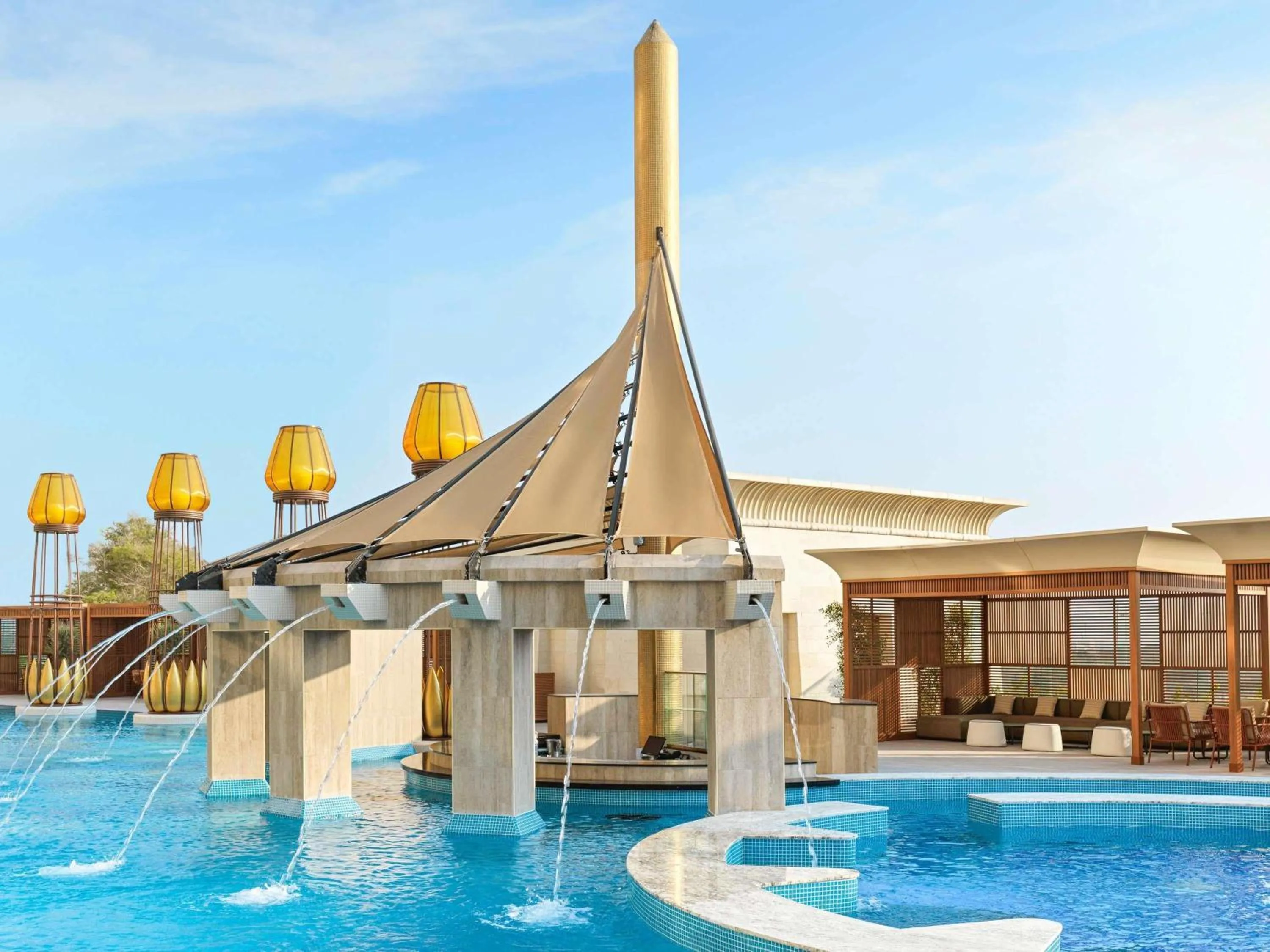 Lounge or bar in Raffles Dubai