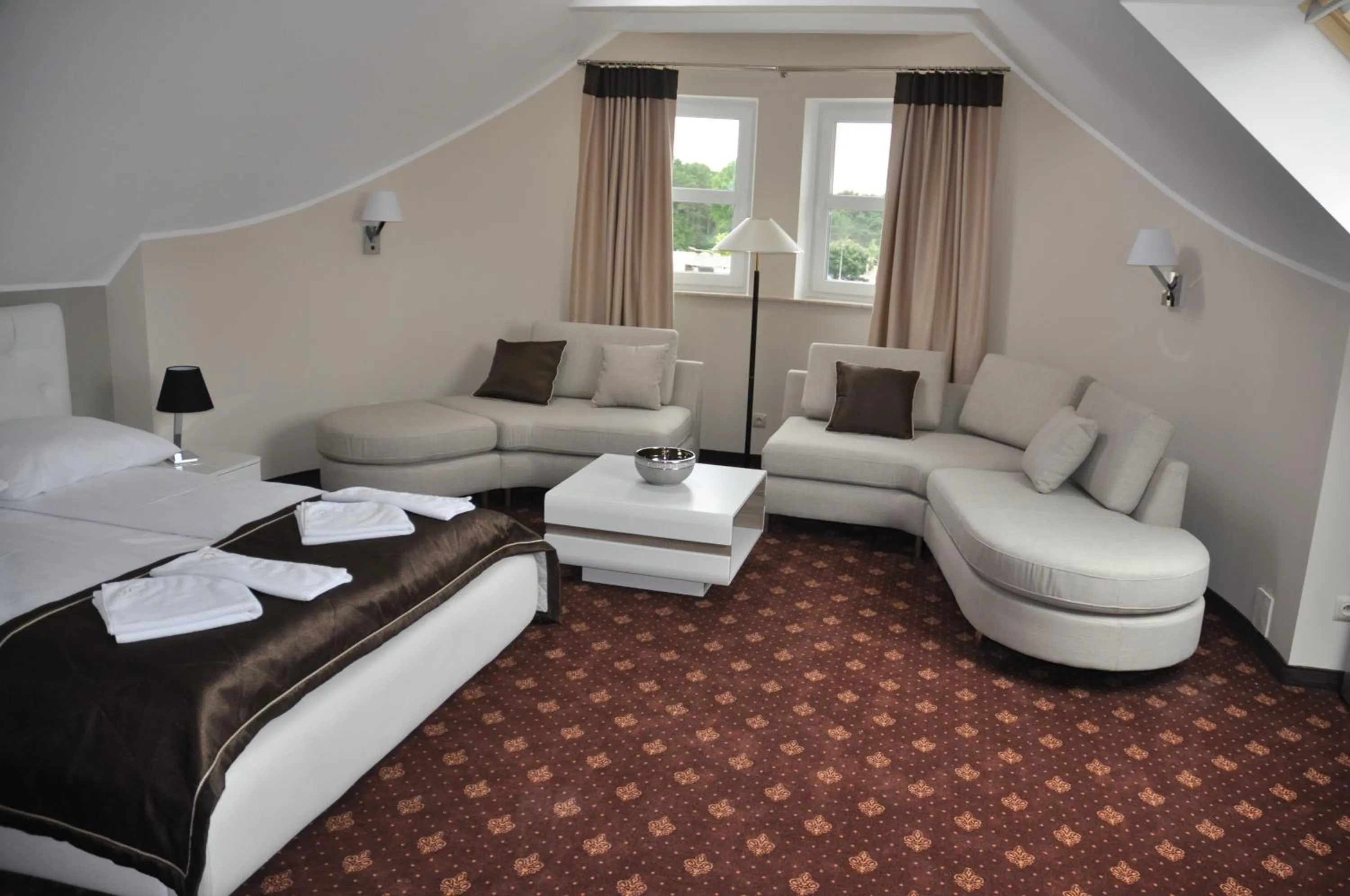 Bed in Hotel Morze