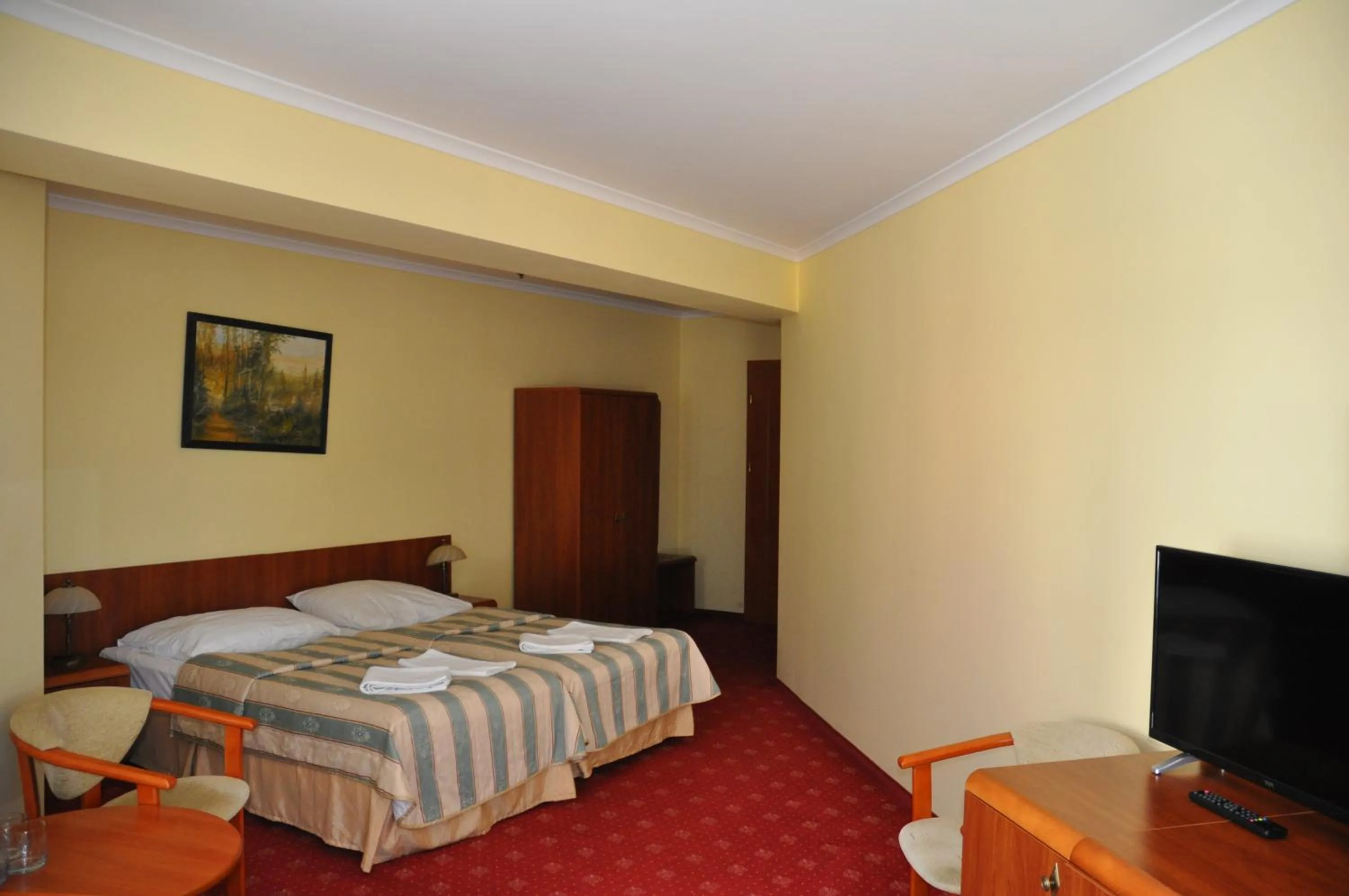 Bed in Hotel Morze