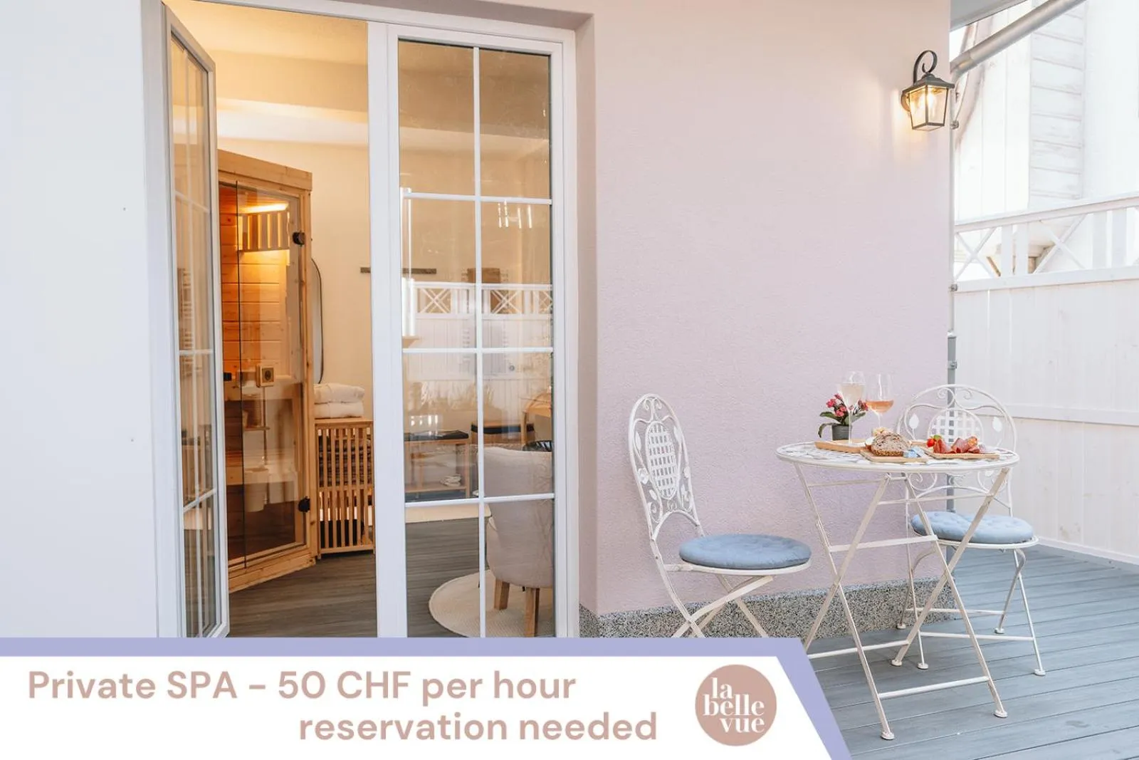 Sauna in la belle vue Boutique Hotel & Café