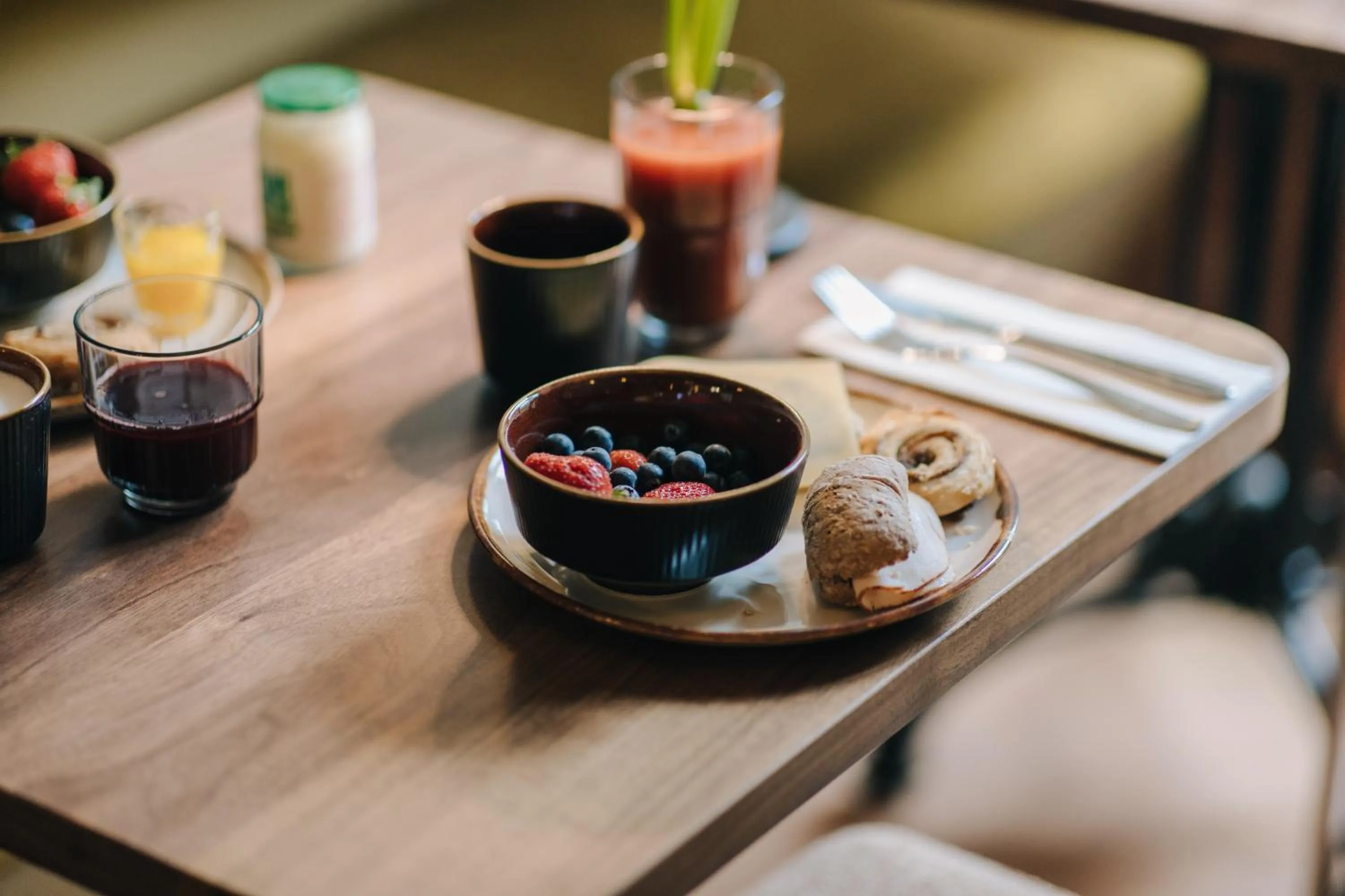 Continental breakfast in Hotel Omega