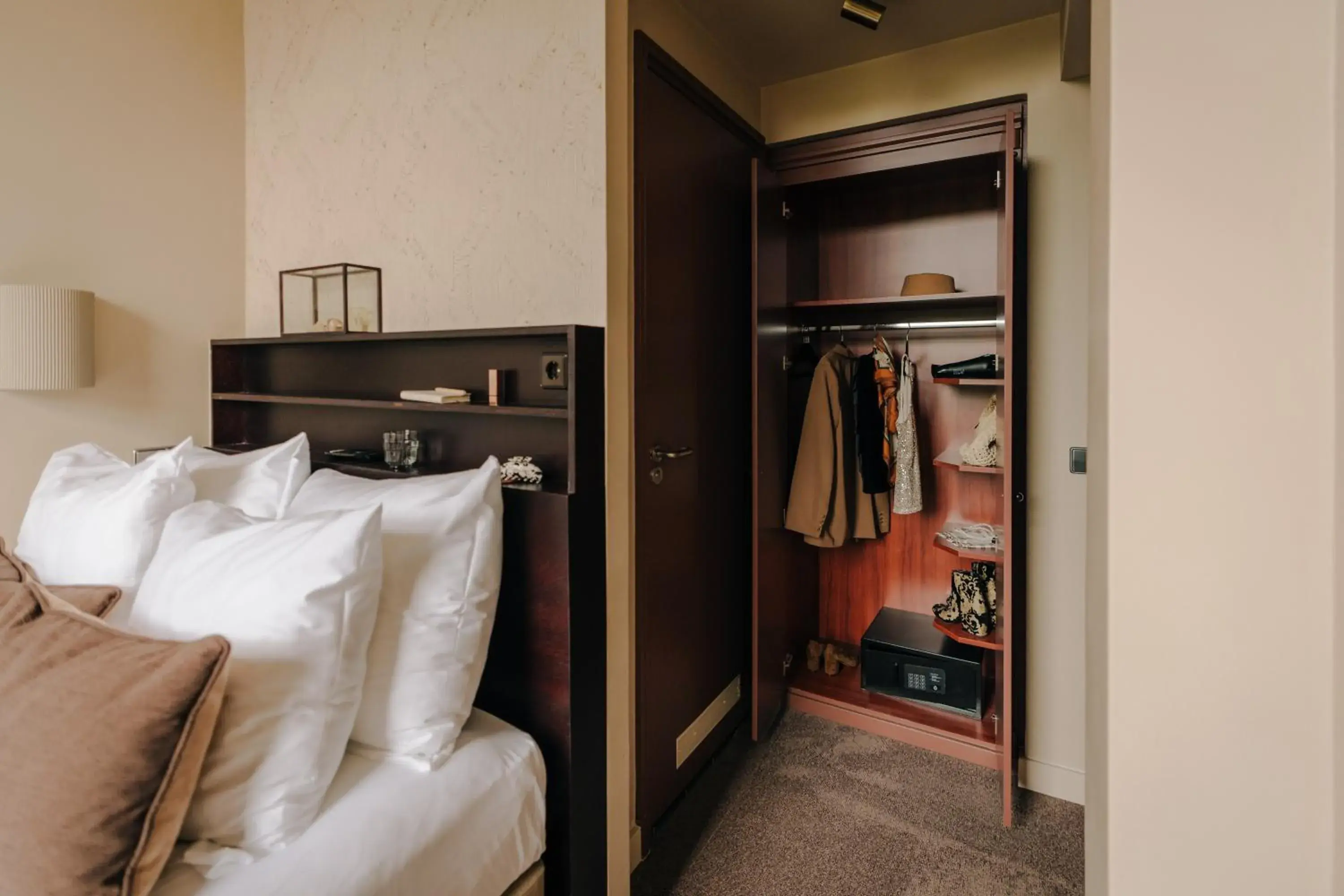 Bed in Hotel Omega Bed in Hotel Omega