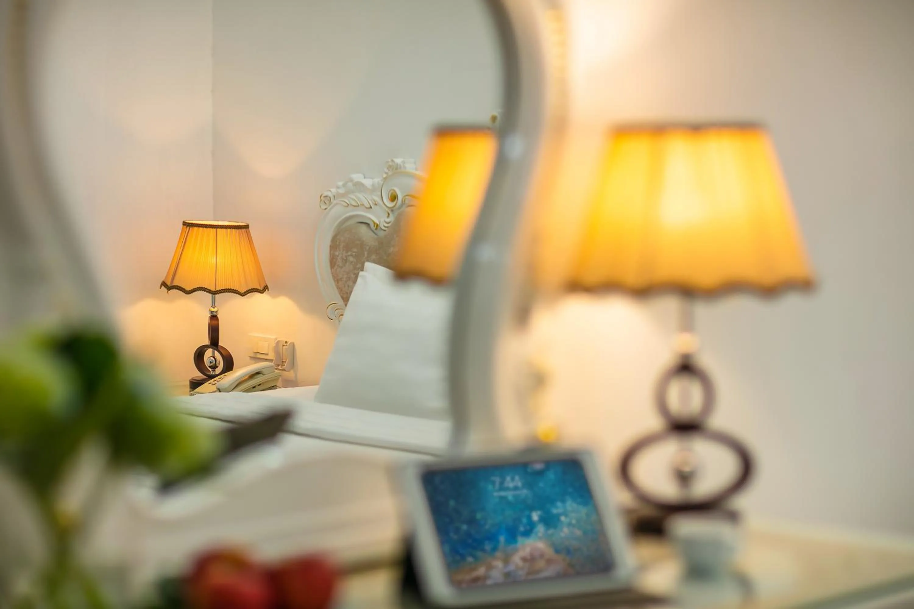 Bed in Hanoi Kingly Hotel